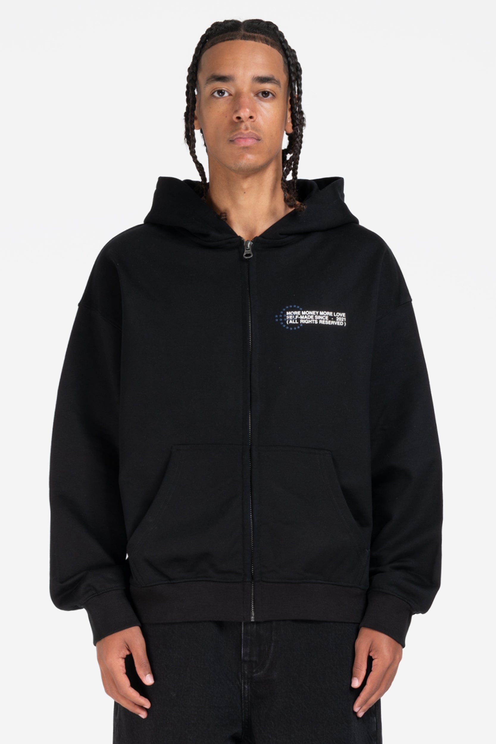 PROFIT ZIP HOODIE BLACK