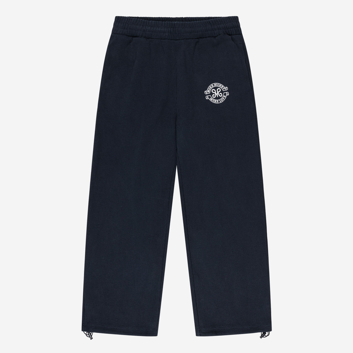 MORE MONEY BIG PUFFER NAVY + LEGACY WAFFLE JOGGER DARK NAVY