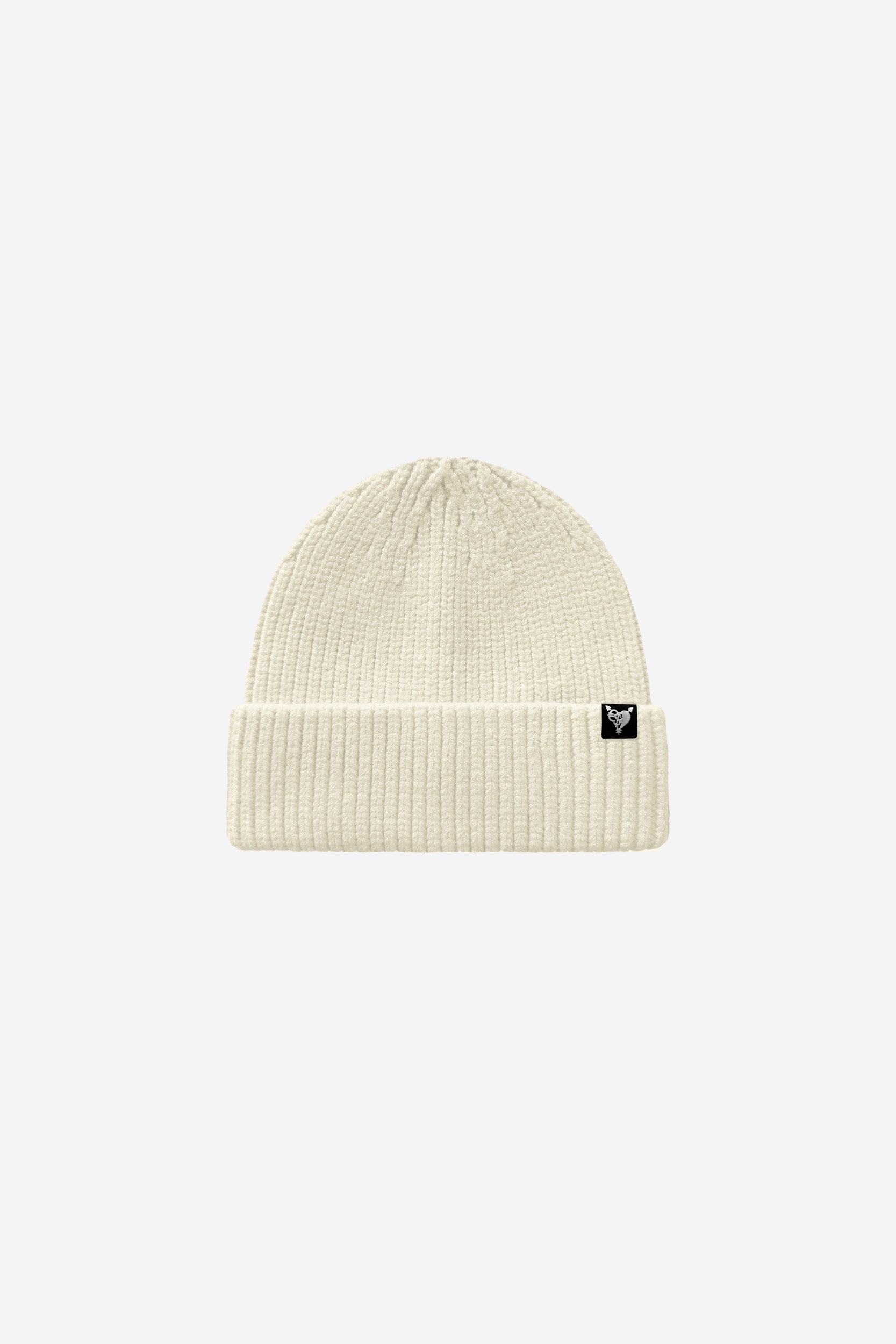 RIB KNIT BEANIE CREAM