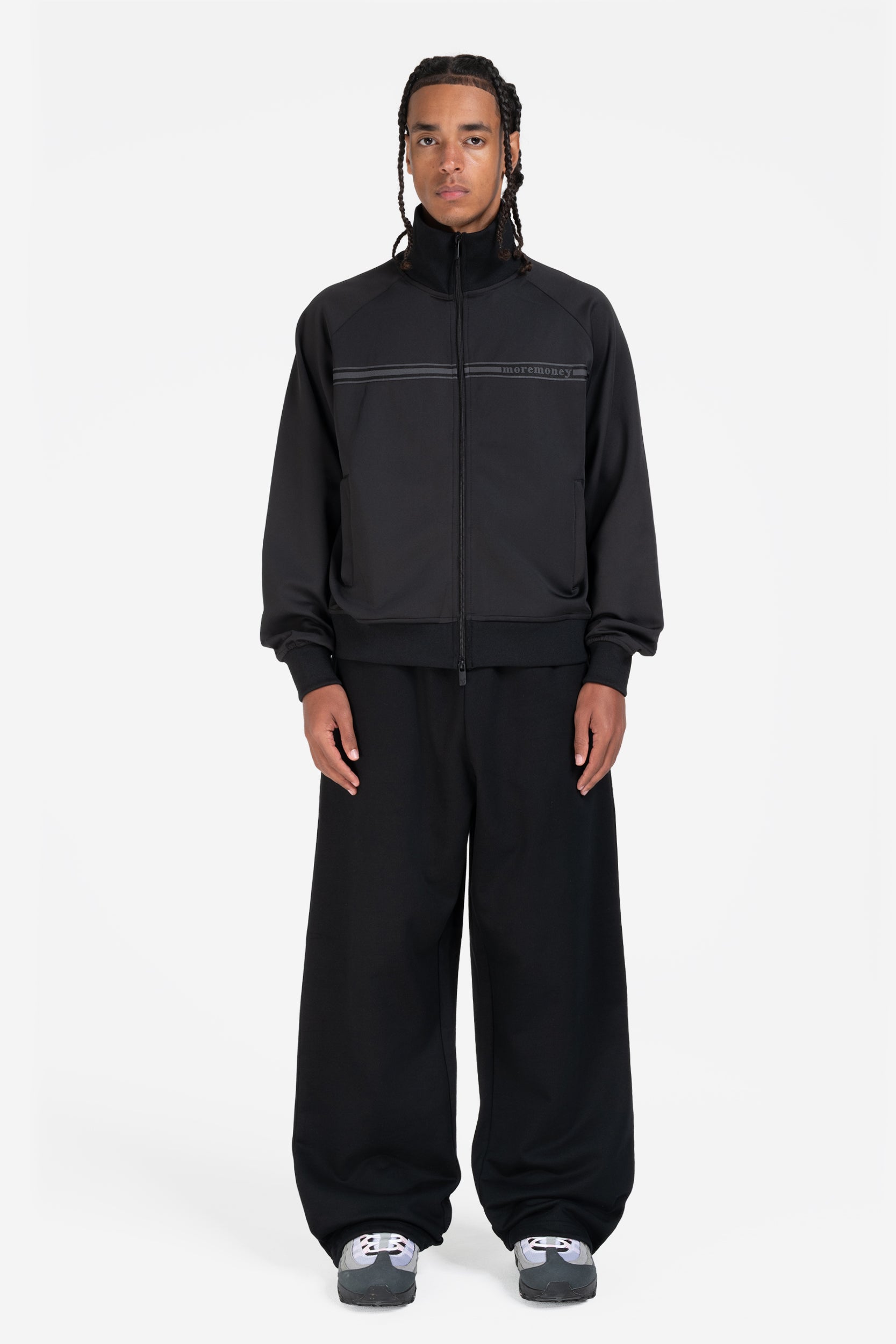 OPEN LEG JOGGER BLACK