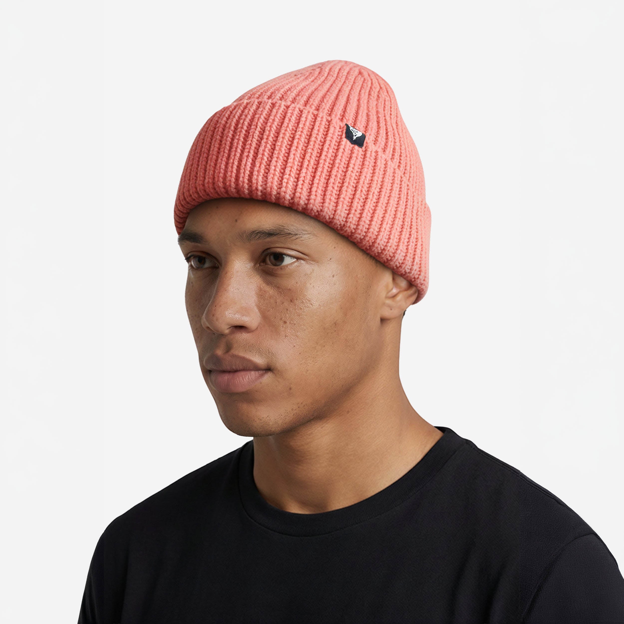 RIB KNIT BEANIE ORANGE