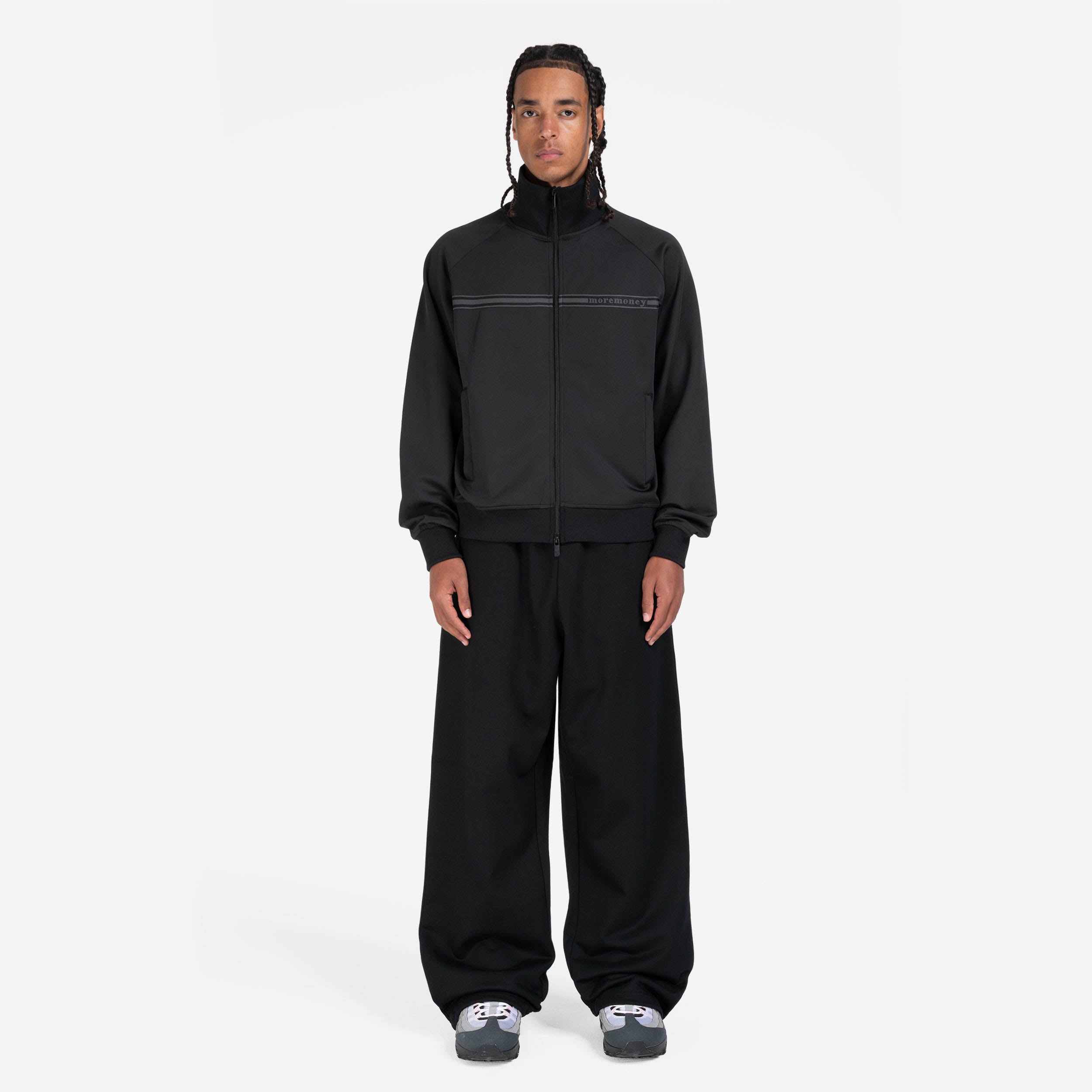 OPEN LEG JOGGER BLACK