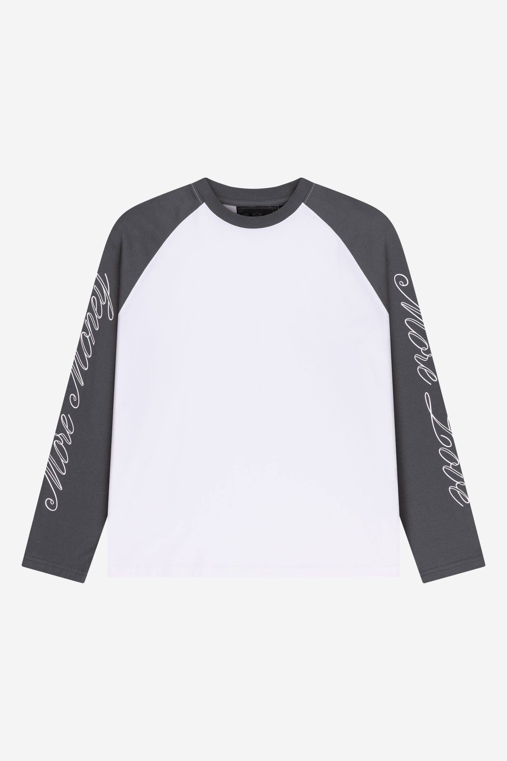 SCRIPT RAGLAN LONGSLEEVE DARK GREY + CLOUDS JOGGER DARK GREY