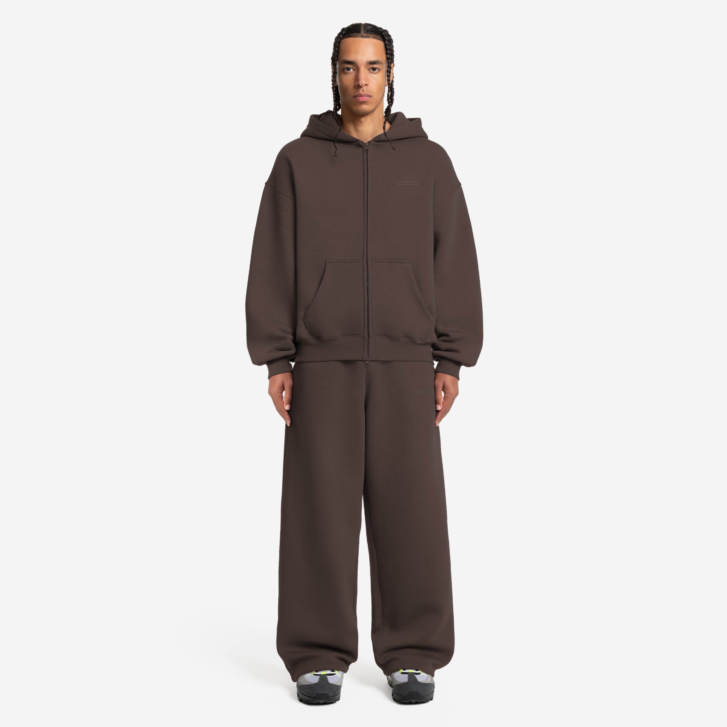 CLOUDS ZIP BROWN