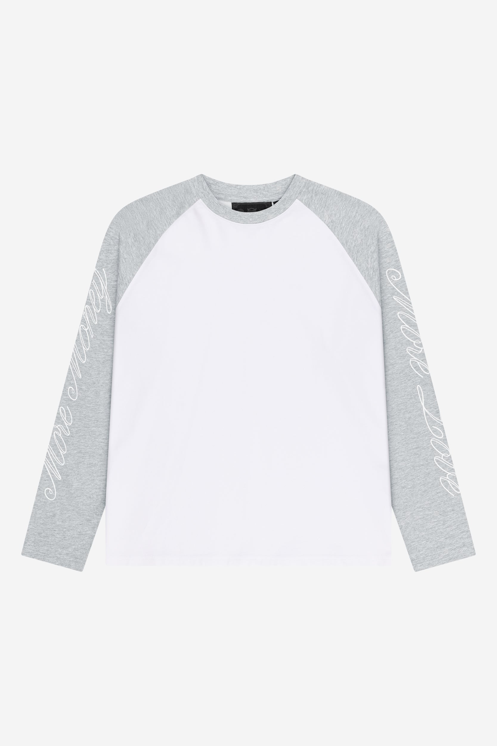 SCRIPT RAGLAN LONGSLEEVE GREY MELANGE