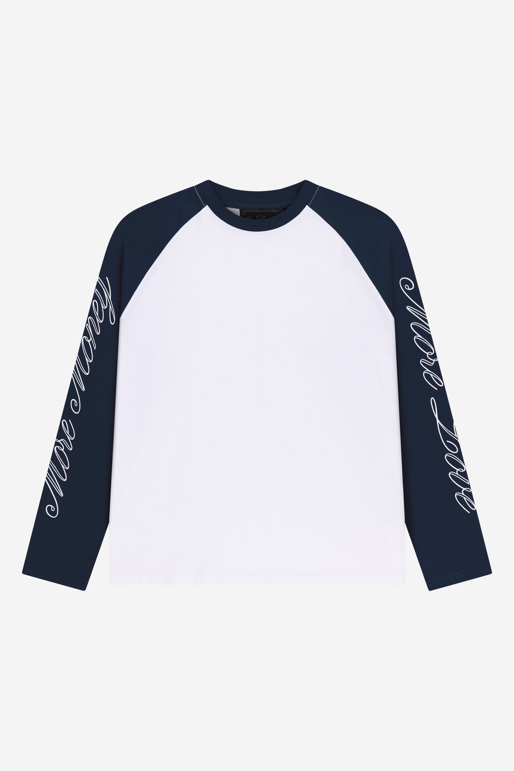 SCRIPT RAGLAN LONGSLEEVE NAVY + CLOUDS JOGGER NAVY