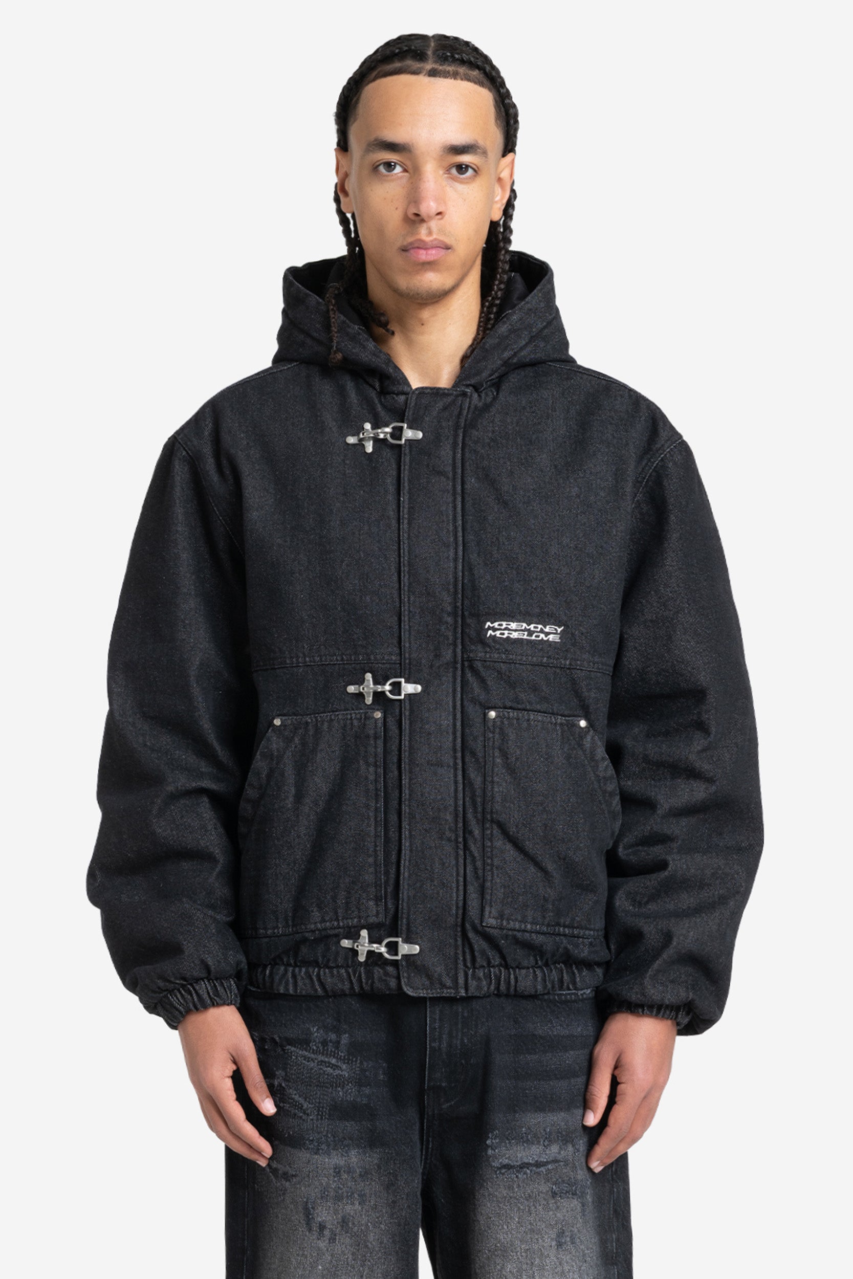 UTILITY DENIM JACKET BLACK IRON