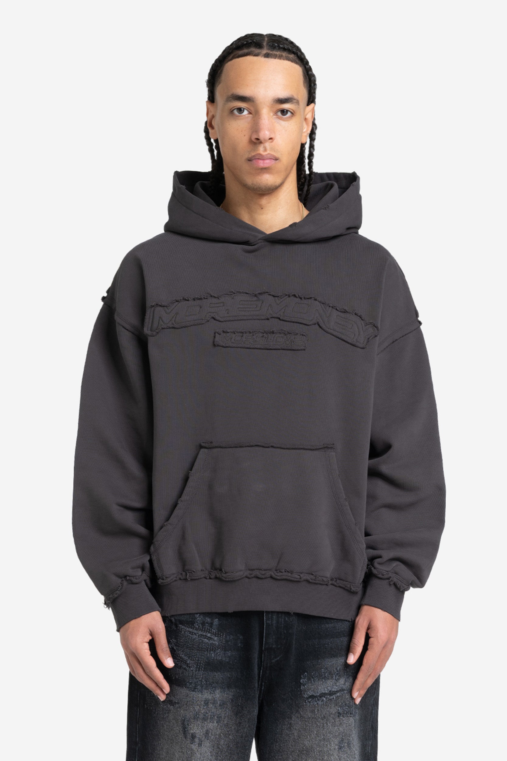 ROUGH HOODIE DARK GREY