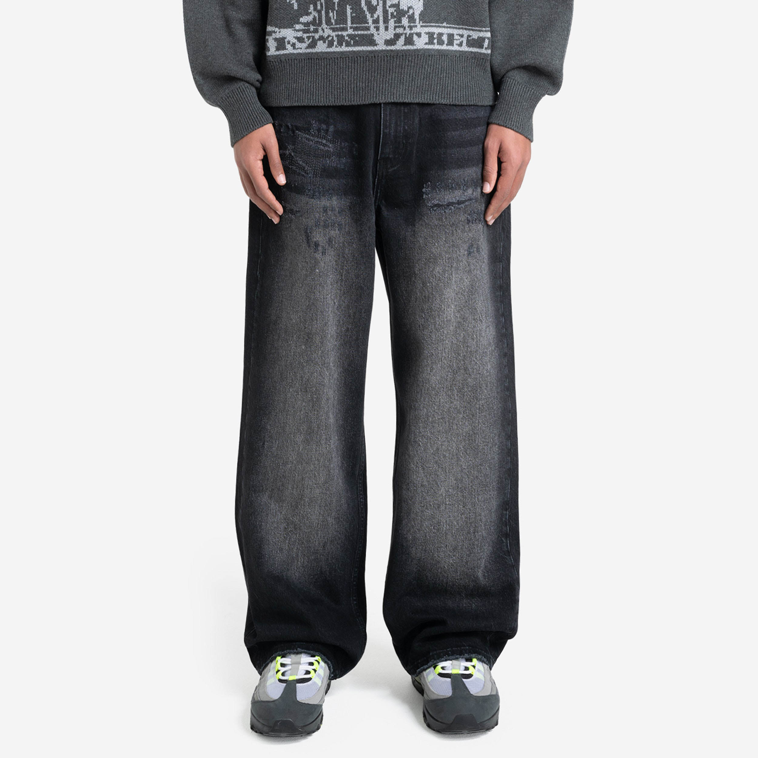 REPAIR DENIM BLACK IRON