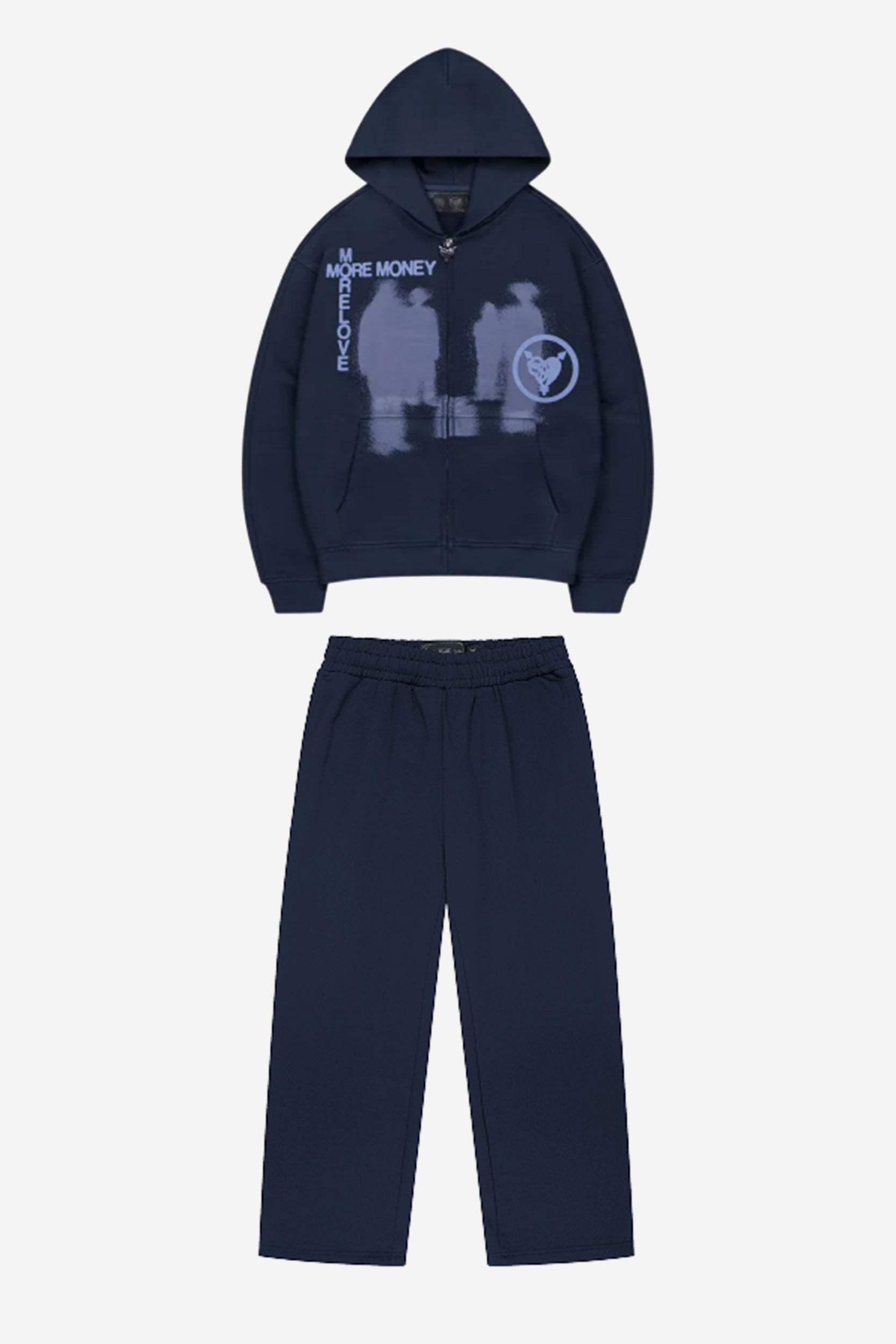 LOST BOND HOODIE NAVY + OPEN LEG JOGGER NAVY