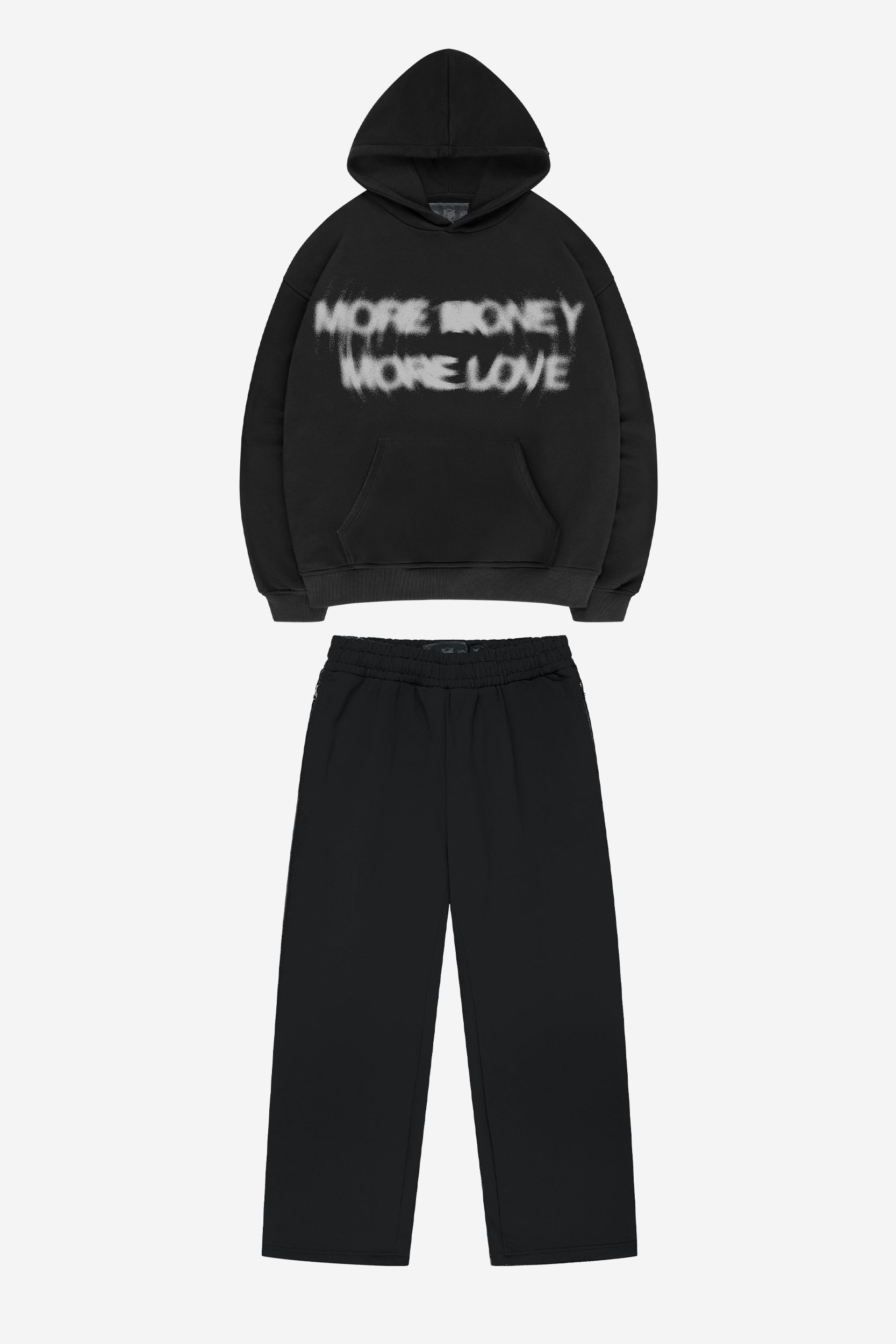 LUCID SIGHT HOODIE BLACK + OPEN LEG JOGGER BLACK