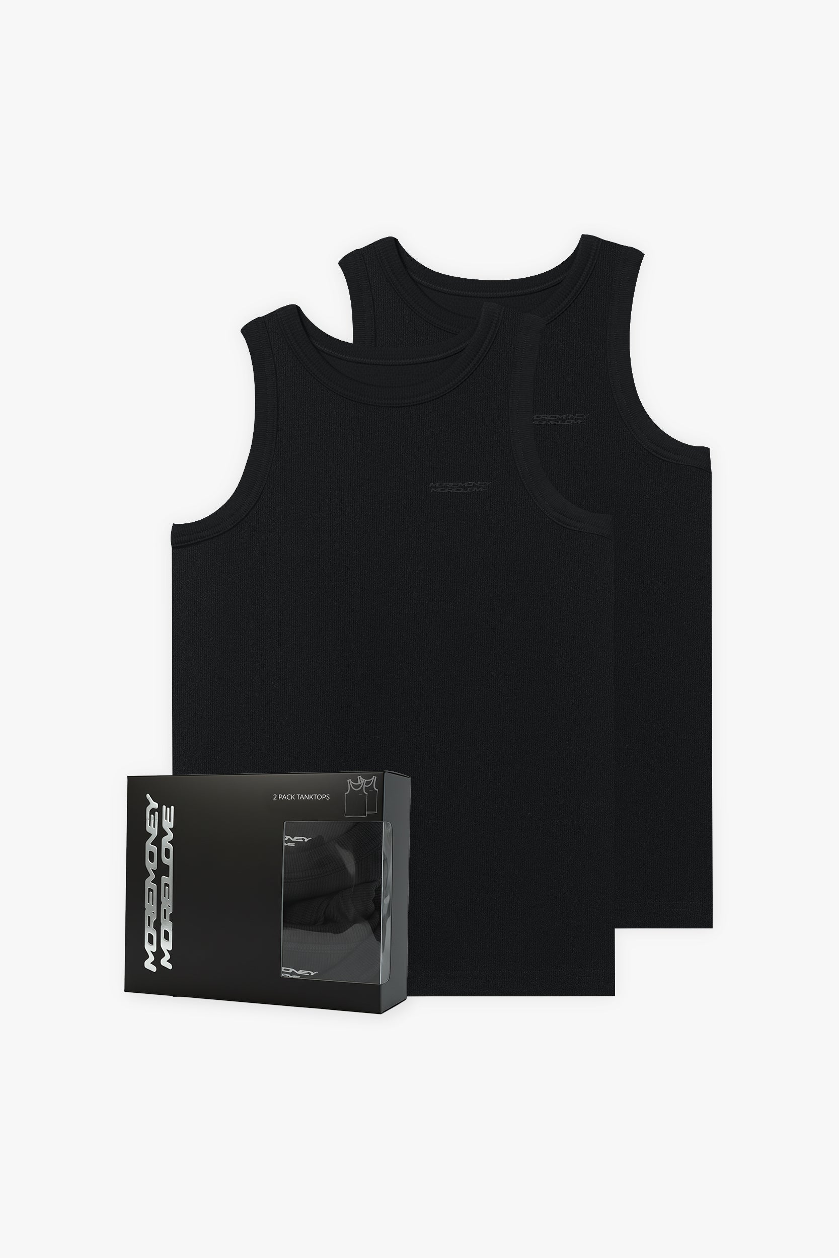 TANKTOP BLACK (2-PACK)