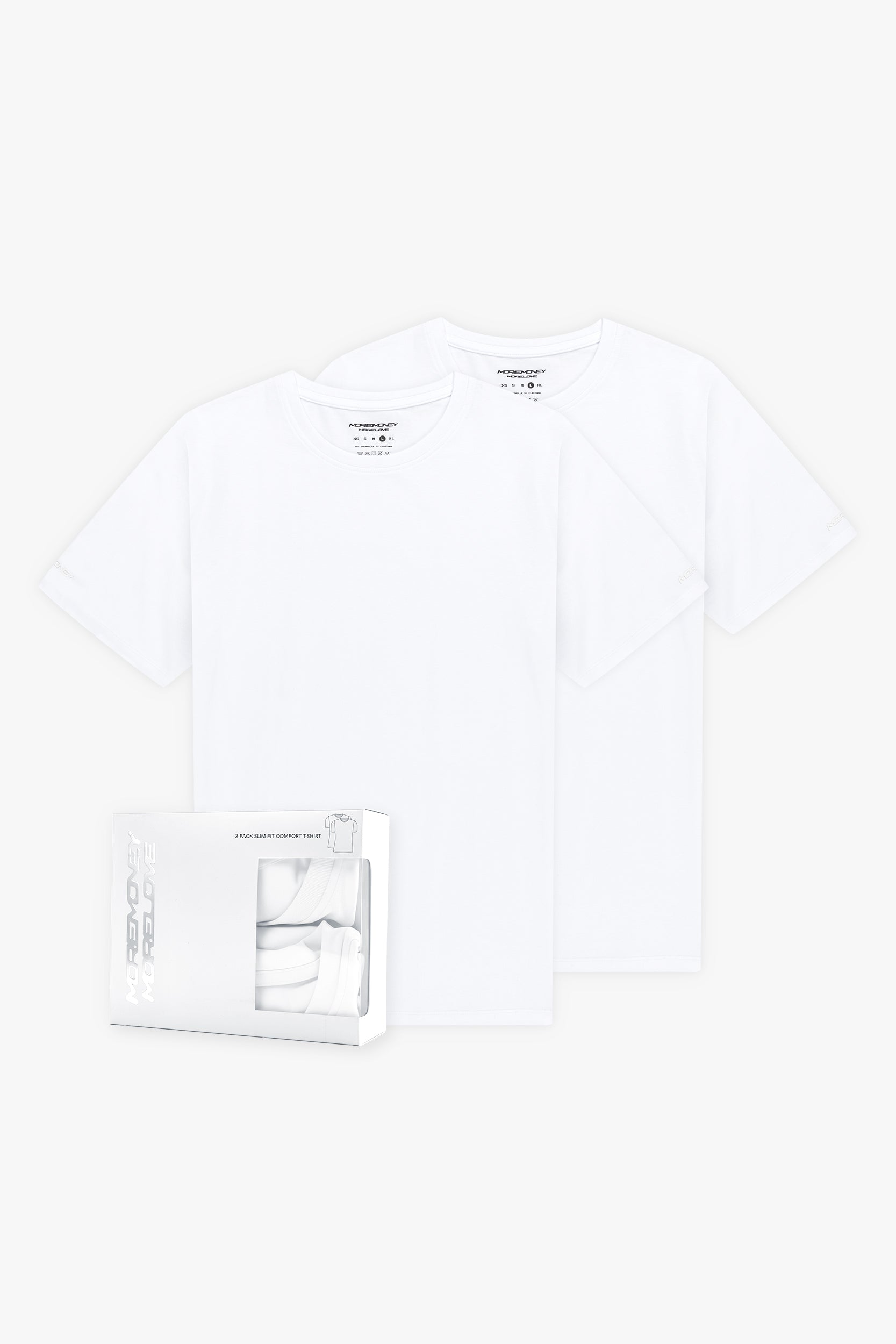 SLIM FIT TEE WHITE (2-PACK)