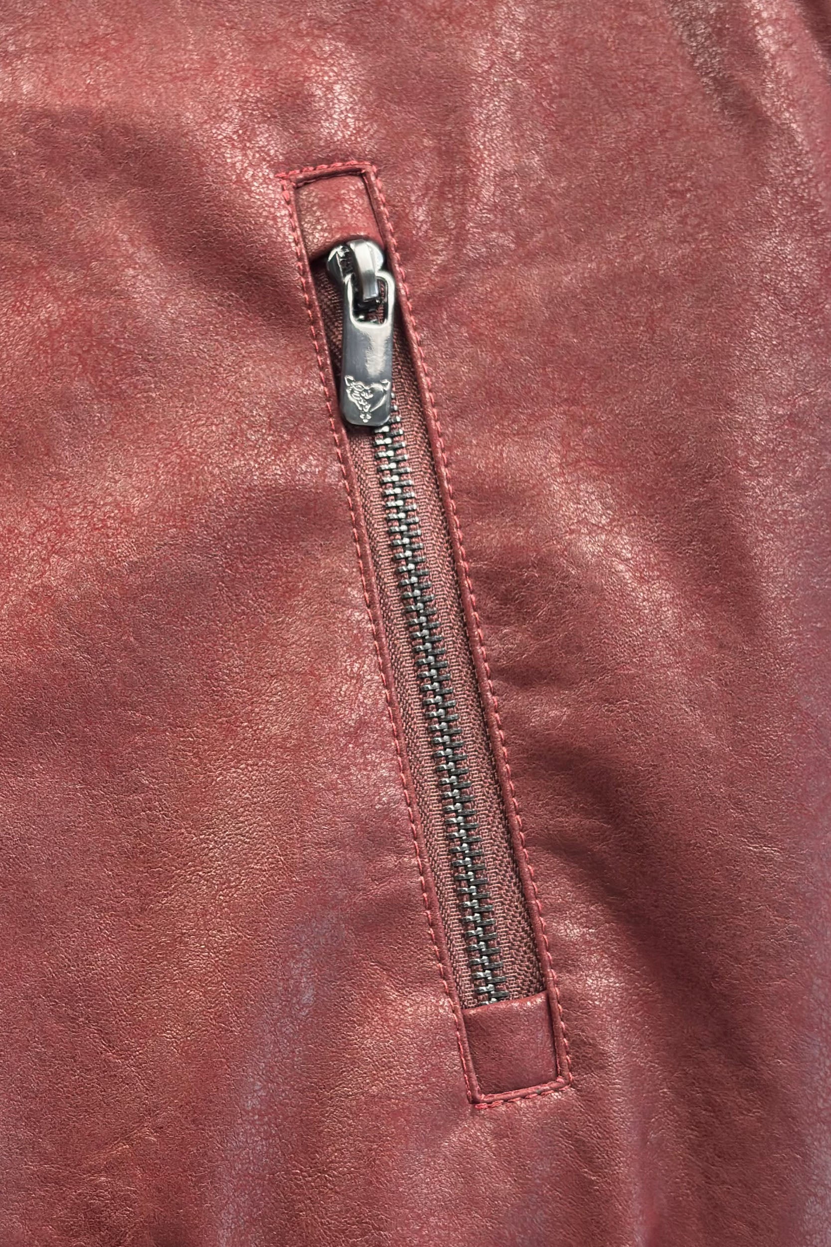 DA BIG M LEATHER JACKET RED