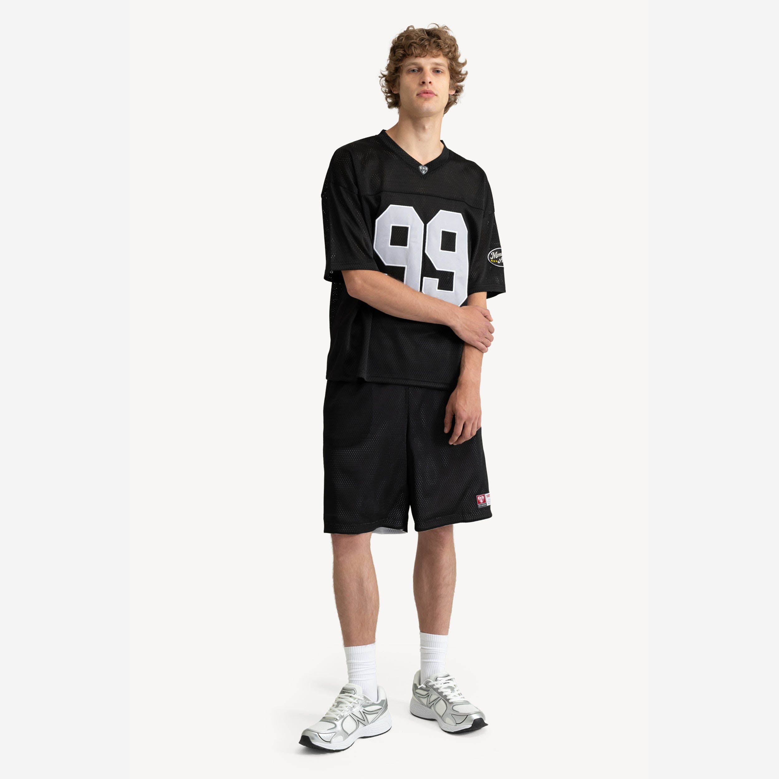 TOUCHDOWN MESH JERSEY BLACK + REVERSIBLE TOUCHDOWN MESH SHORTS
