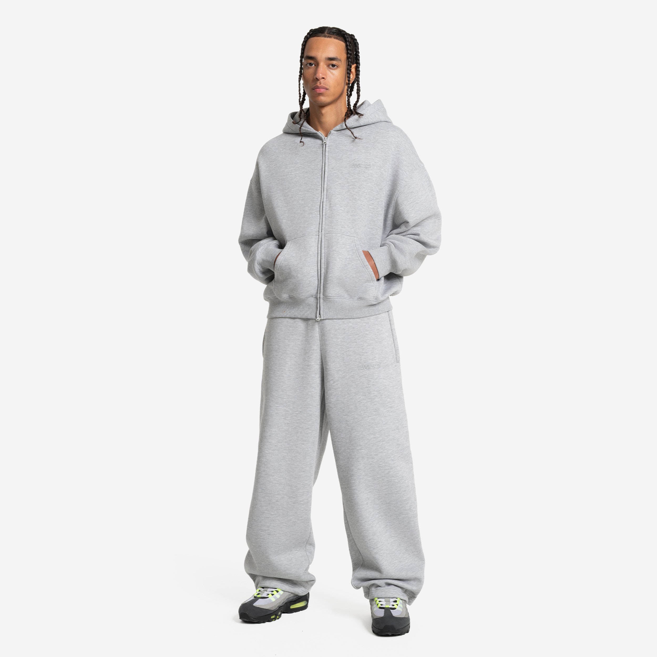 CLOUDS ZIP GREY MELANGE