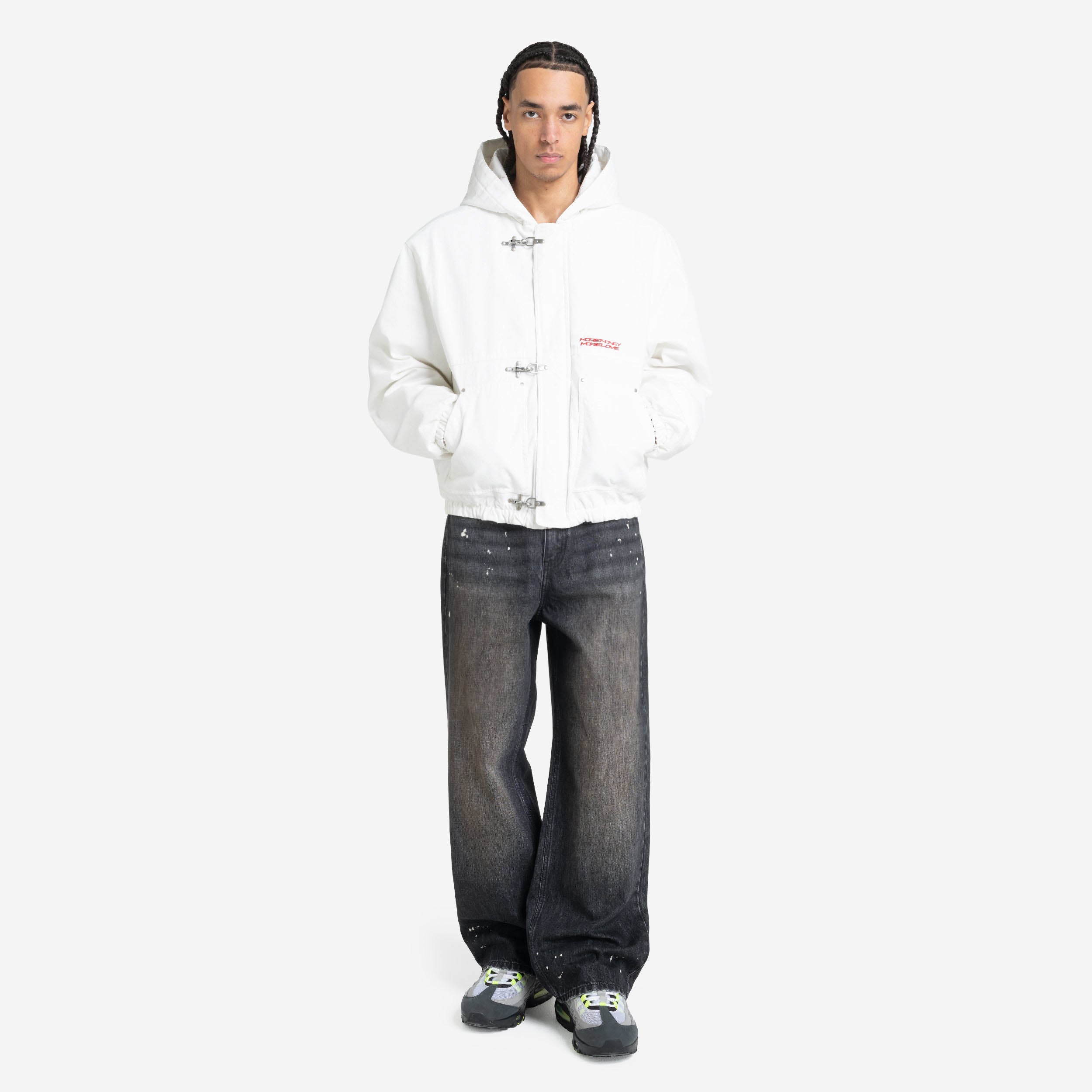 UTILITY CANVAS JACKET WHITE DUST