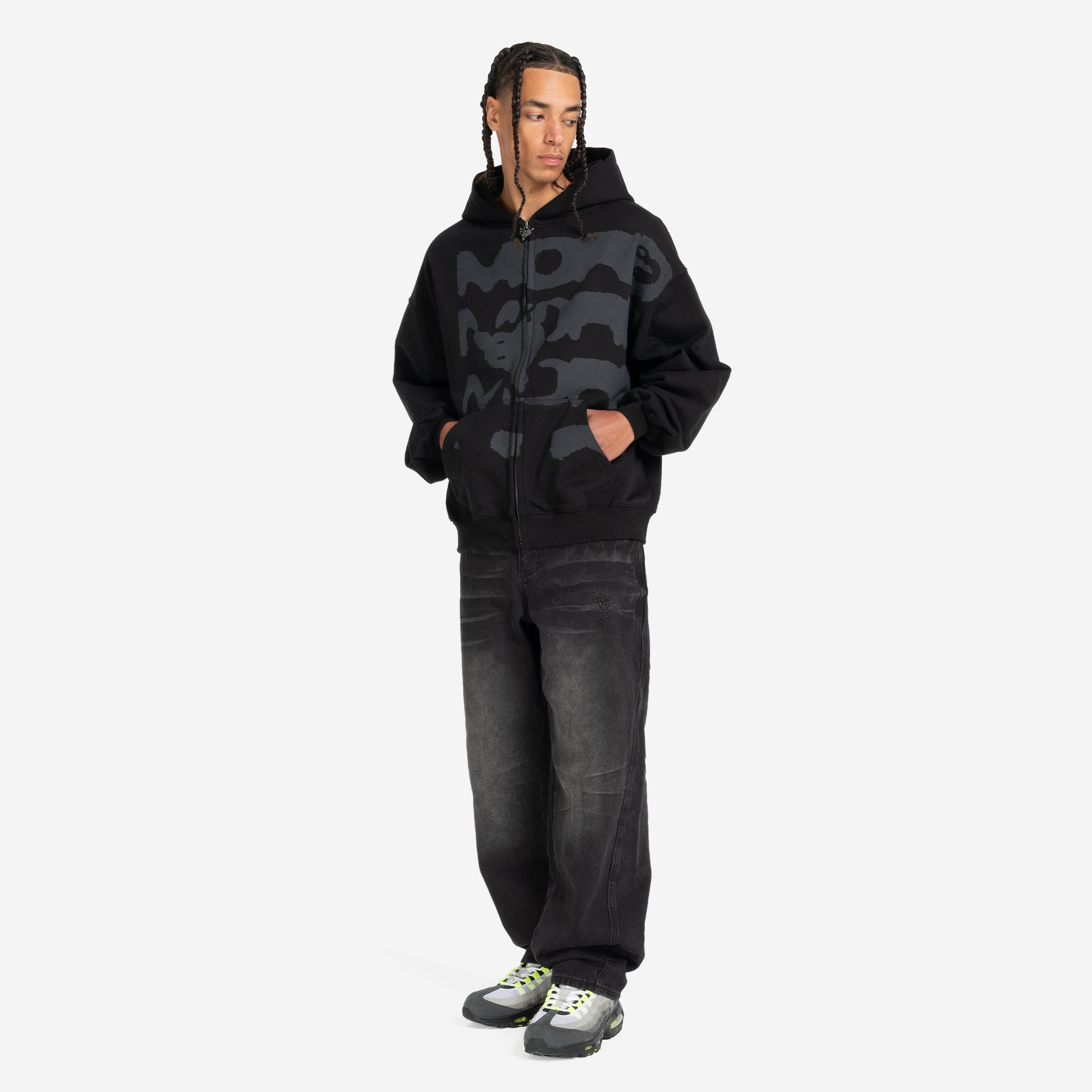 RADIANT CASH ZIP ALL BLACK
