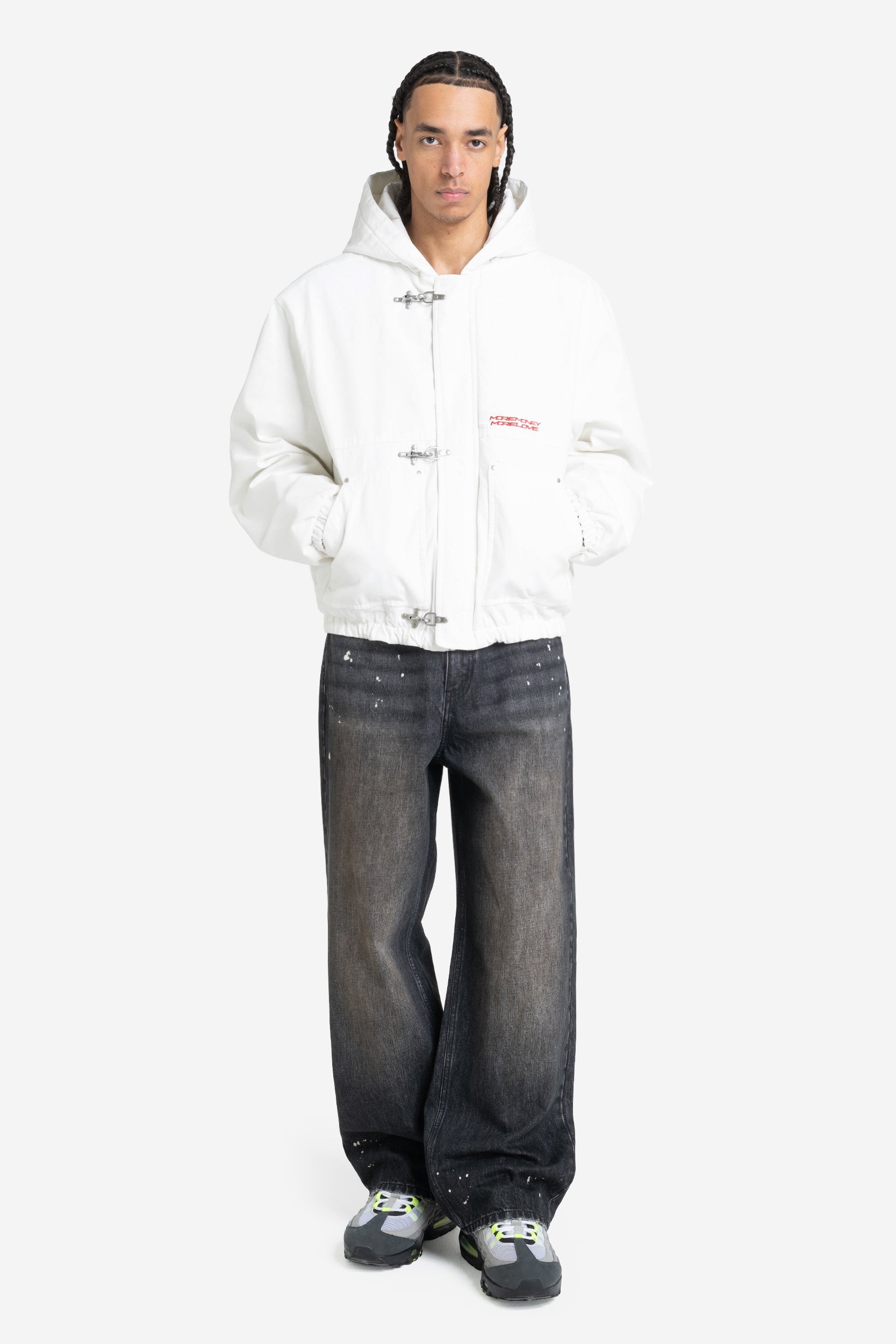 UTILITY CANVAS JACKET WHITE DUST