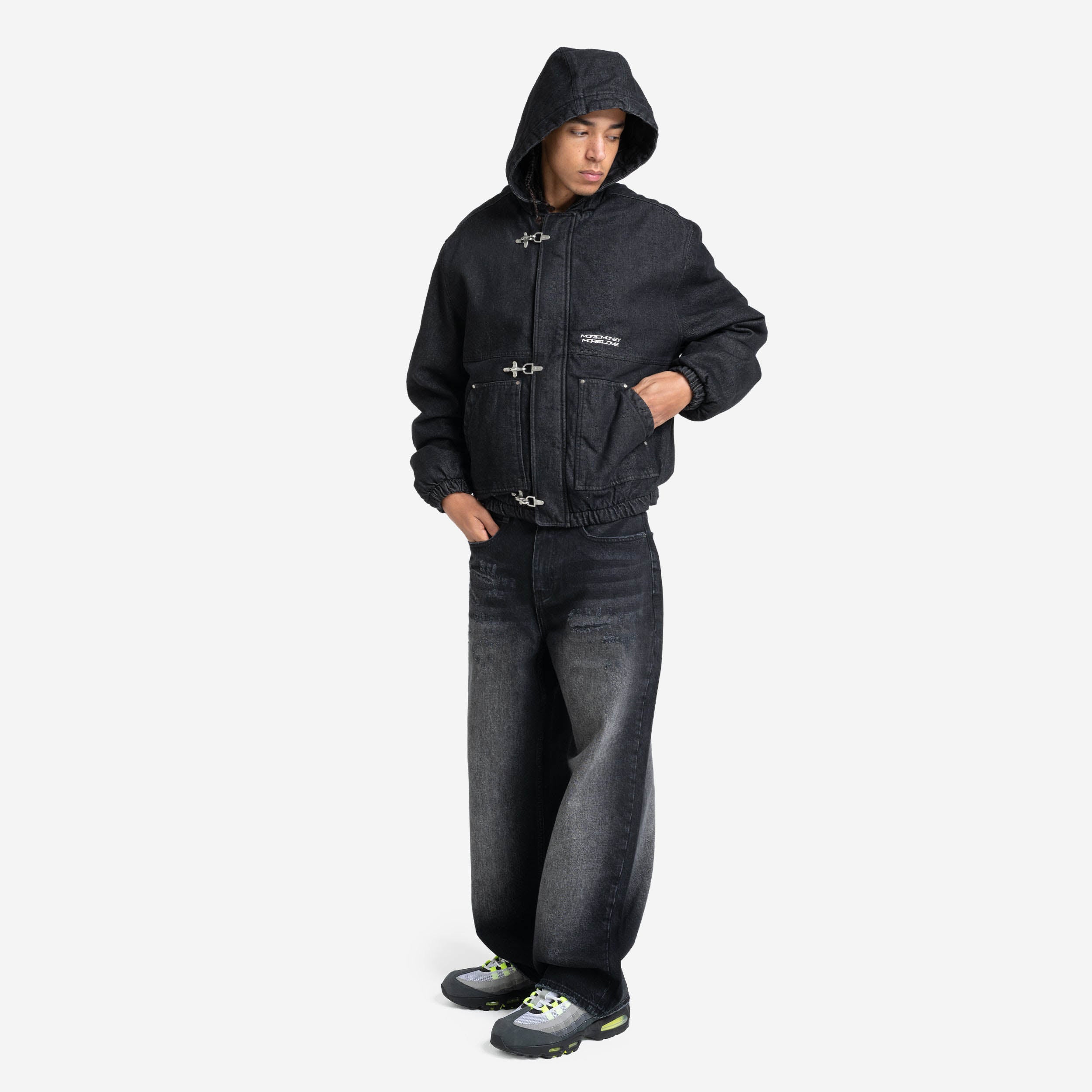 UTILITY DENIM JACKET BLACK IRON