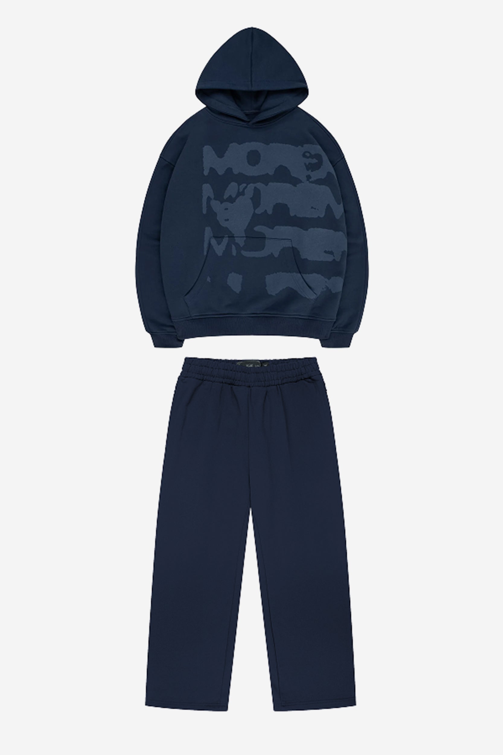 RADIANT CASH HOODIE NAVY + OPEN LEG JOGGER NAVY