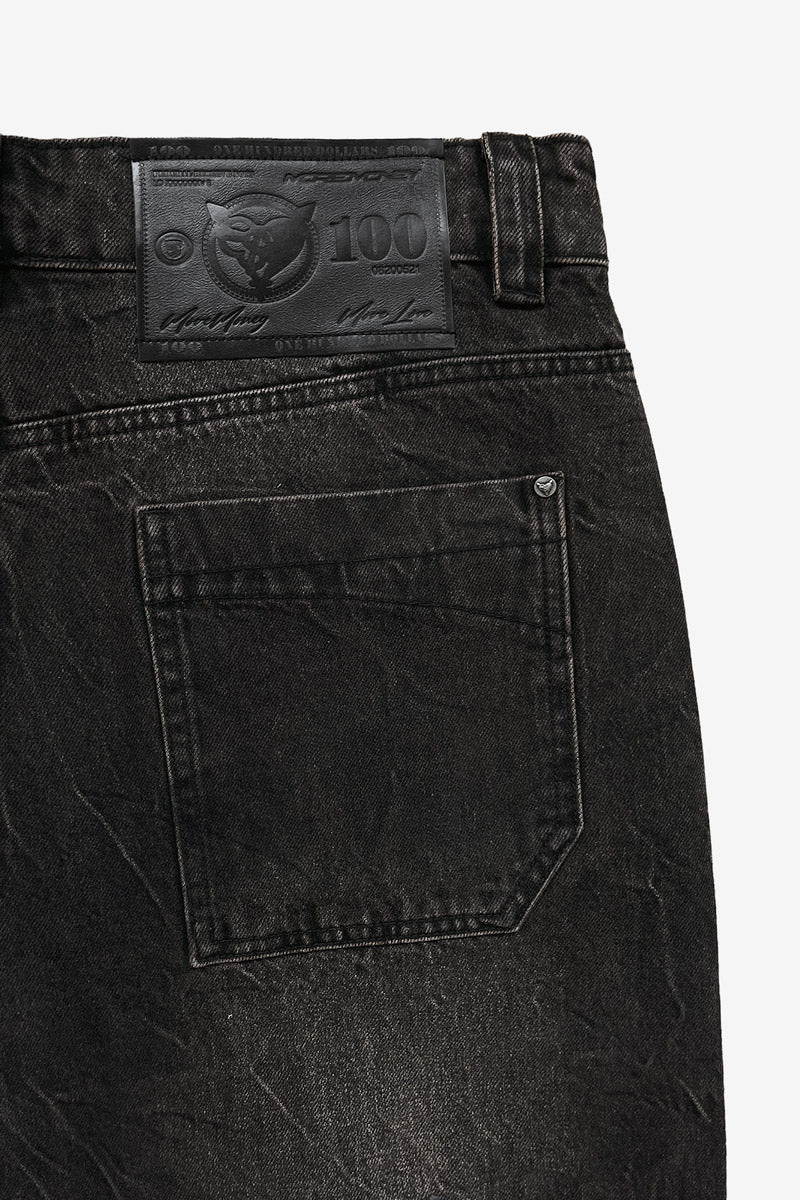 RIPPED DISTINCTIVE JORTS DARK GREY