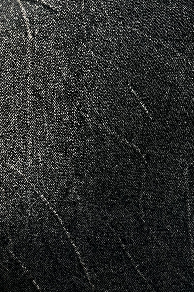 RIPPED DISTINCTIVE JORTS DARK GREY