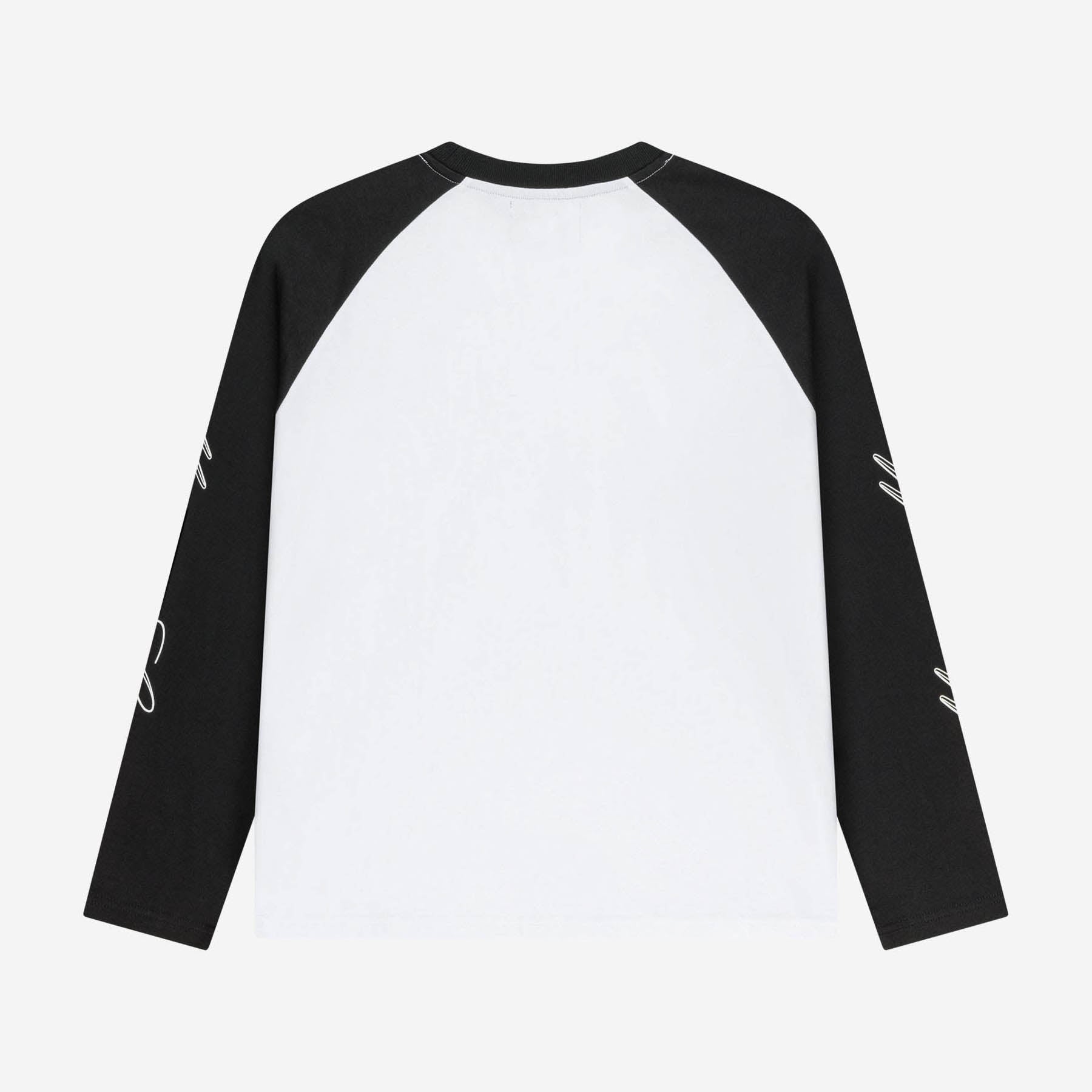 SCRIPT RAGLAN LONGSLEEVE BLACK
