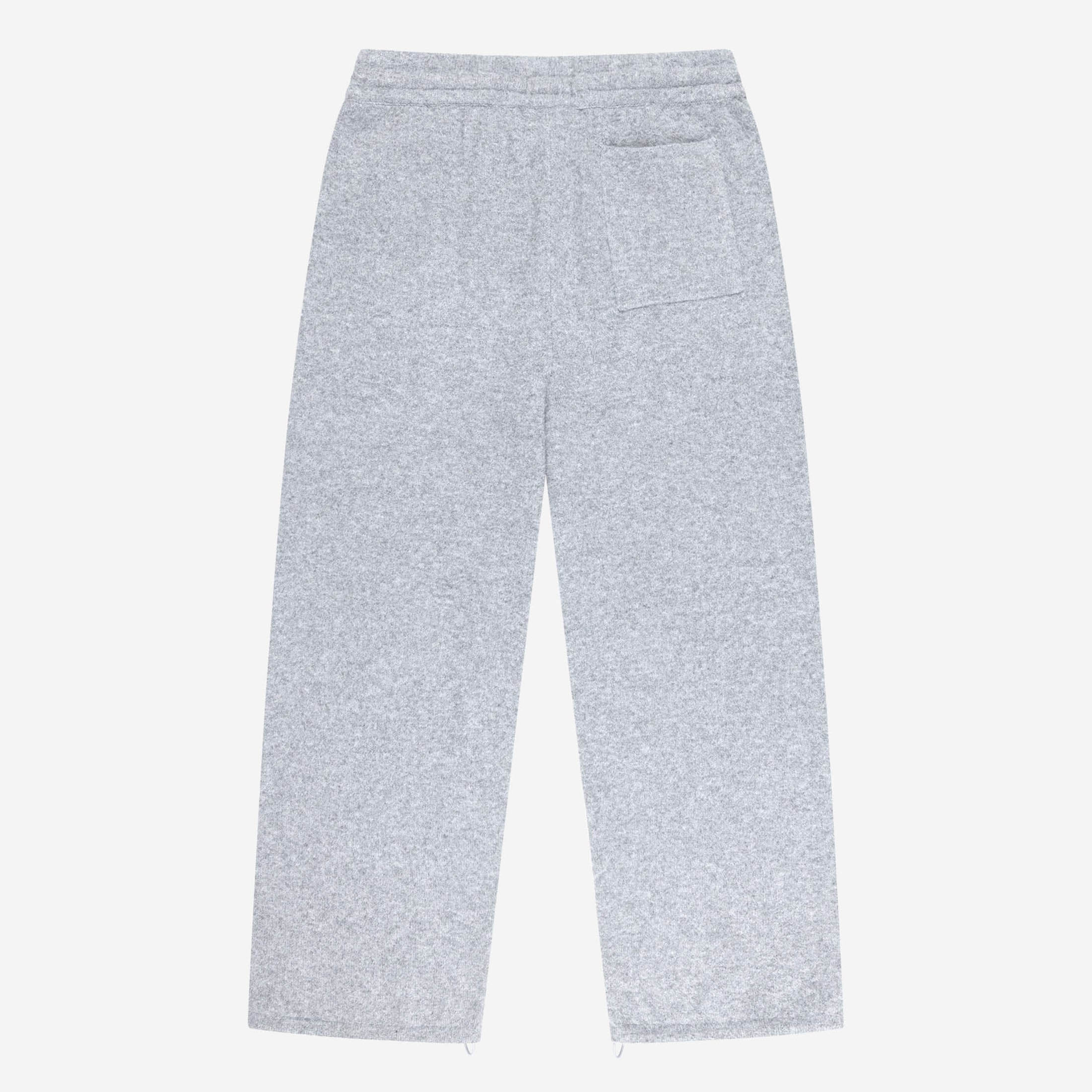 FUZZY KNIT JOGGER GREY MELANGE