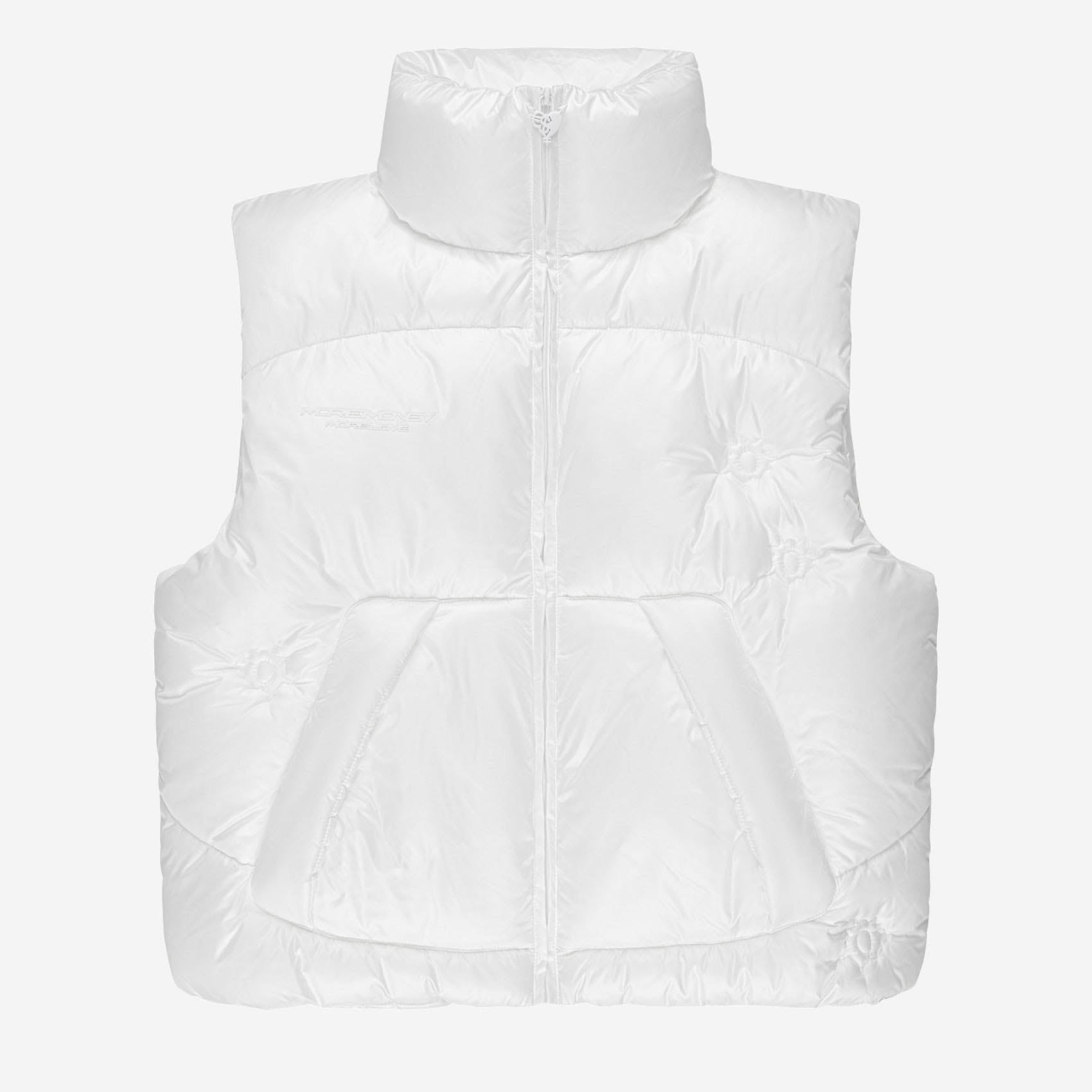BULLET PUFFER VEST WHITE