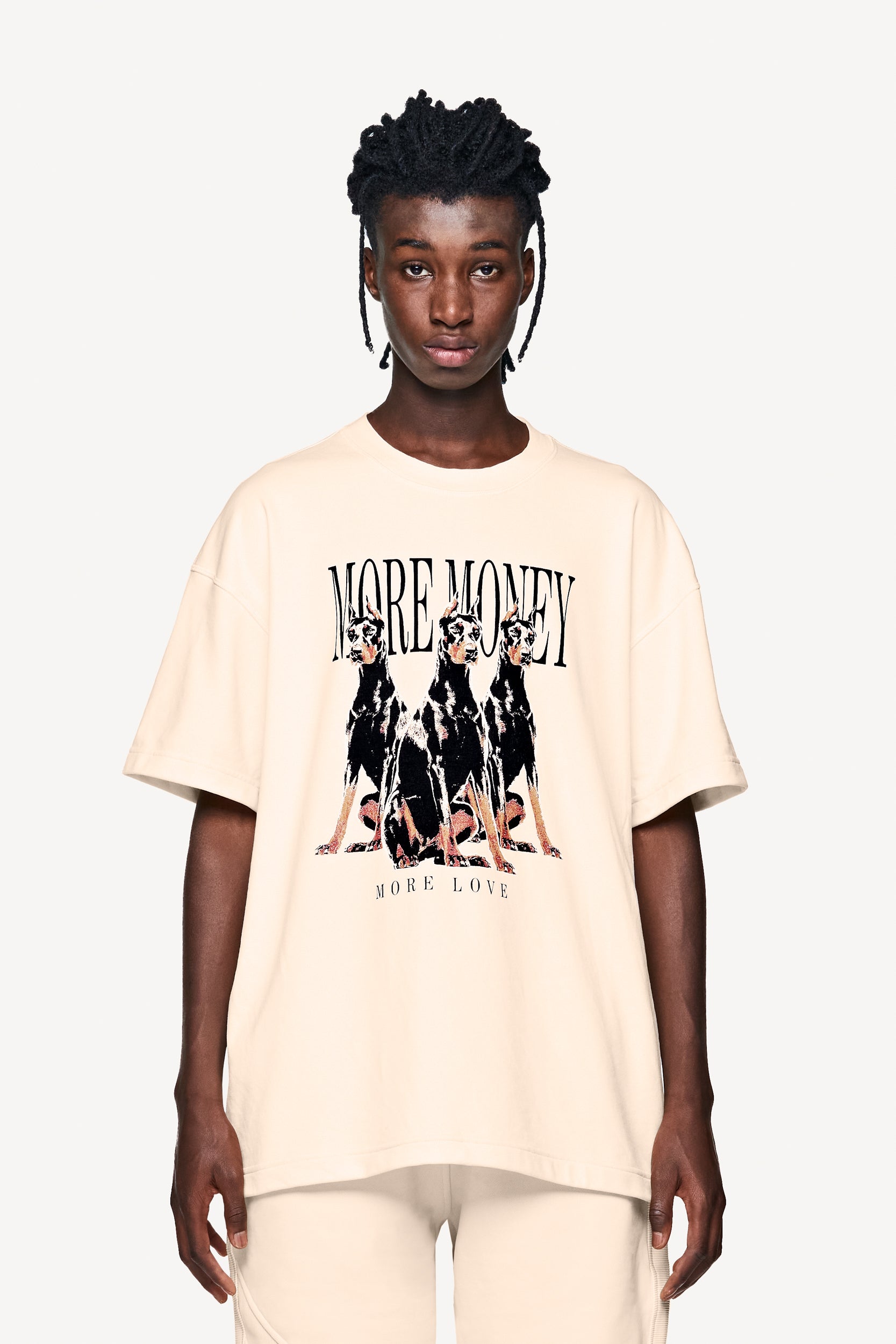 More Money More Love T-Shirt beige