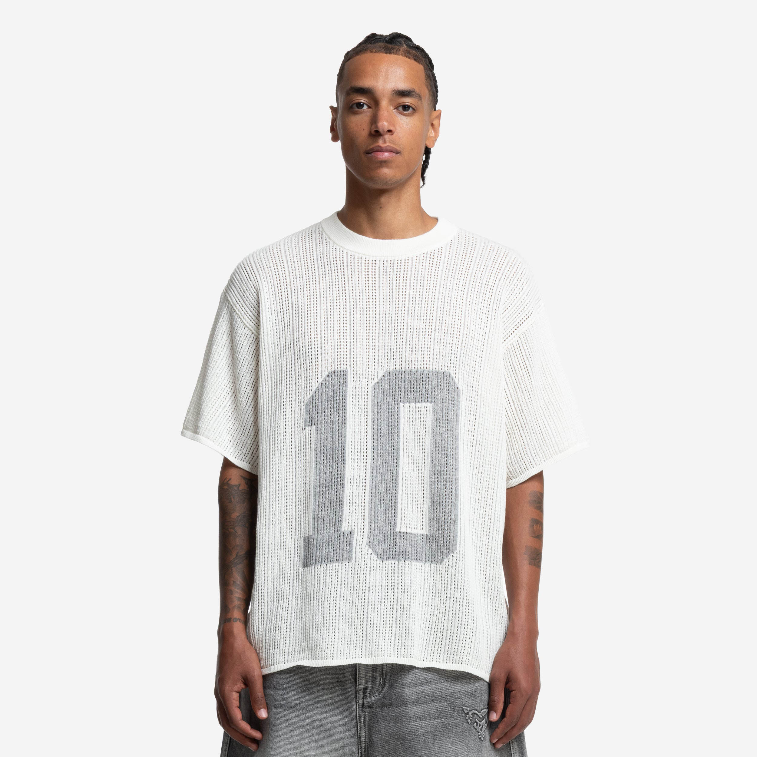 KNIT TEE JERSEY WHITE