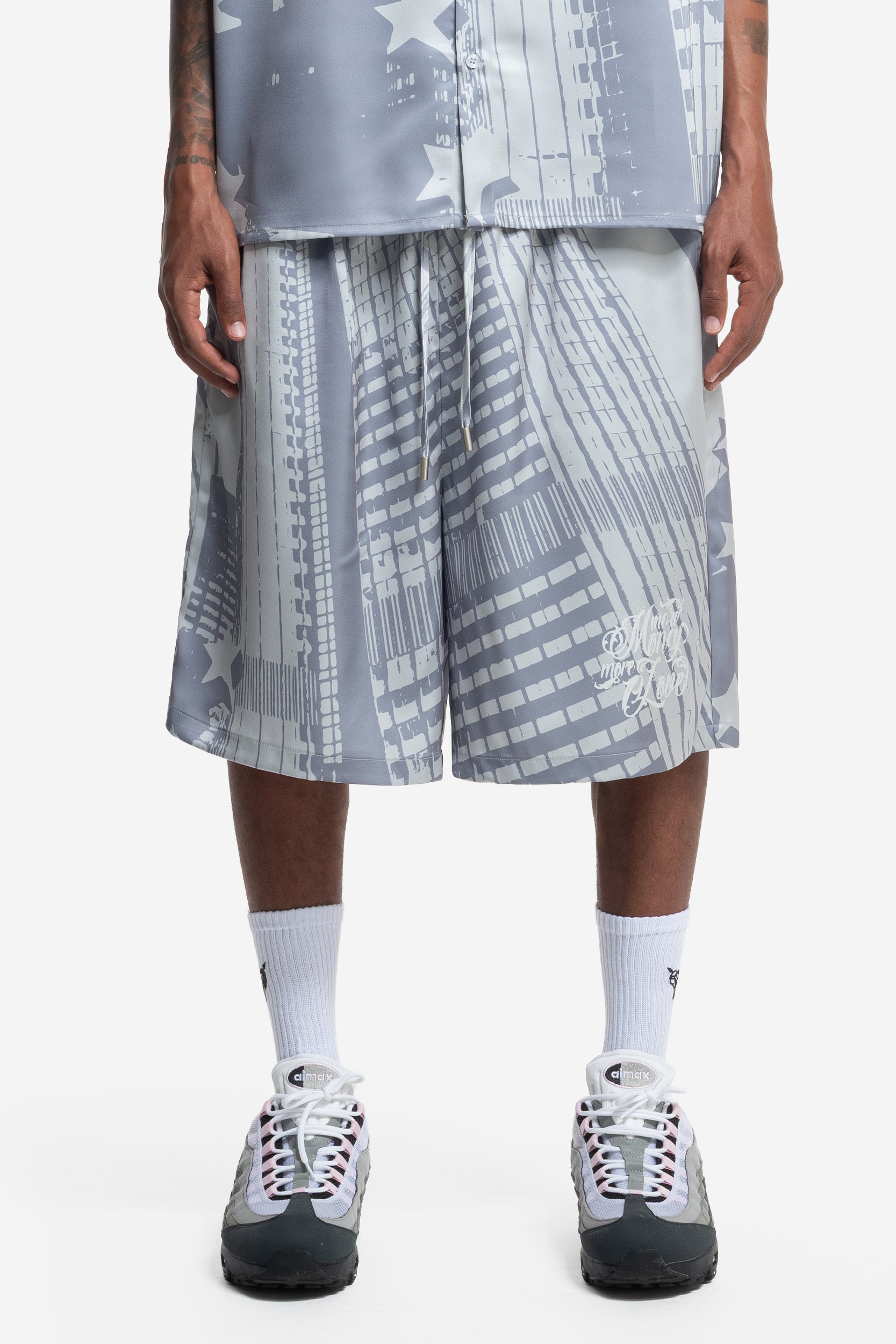 SATIN SHORTS WHITE