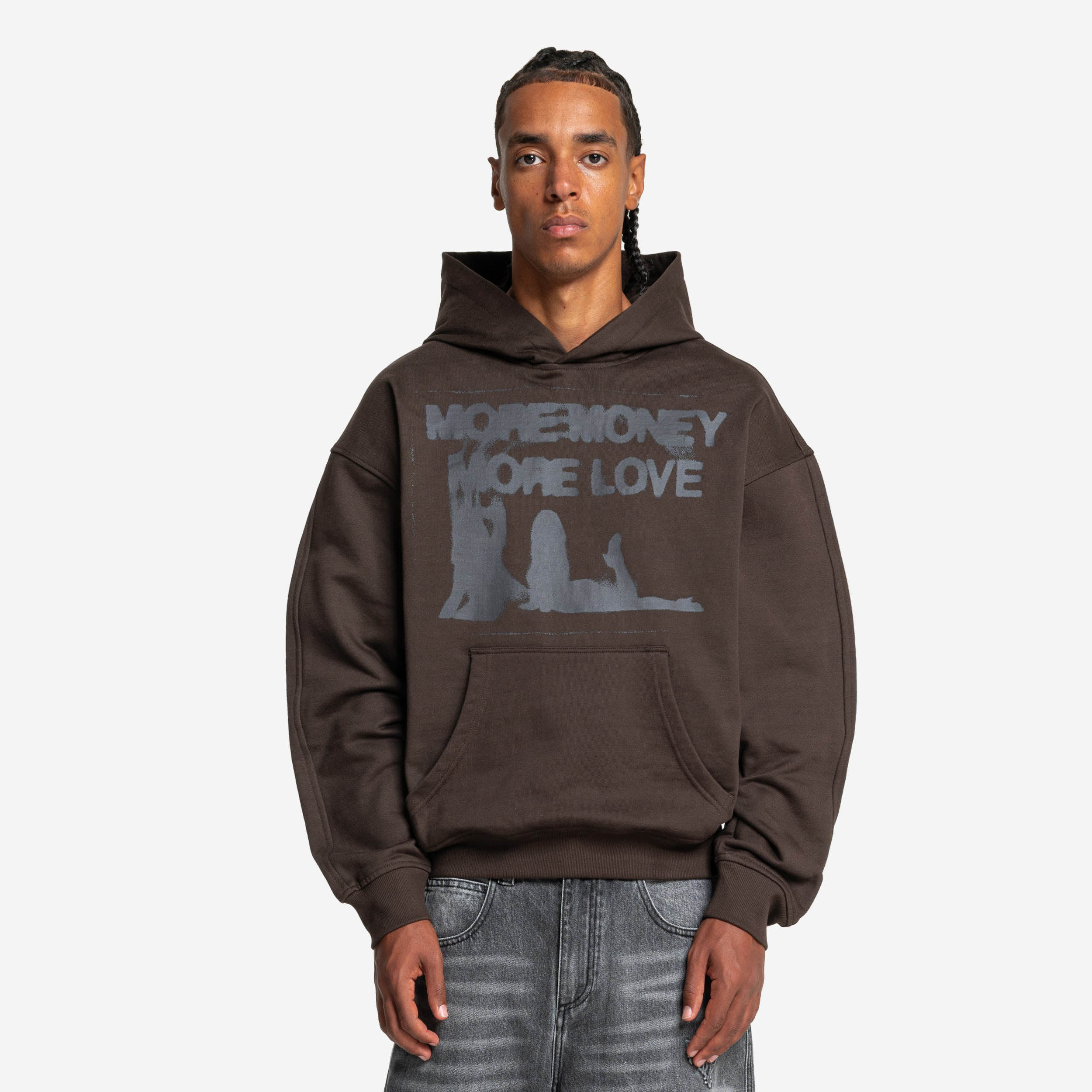 WET DREAM HOODIE DARK BROWN