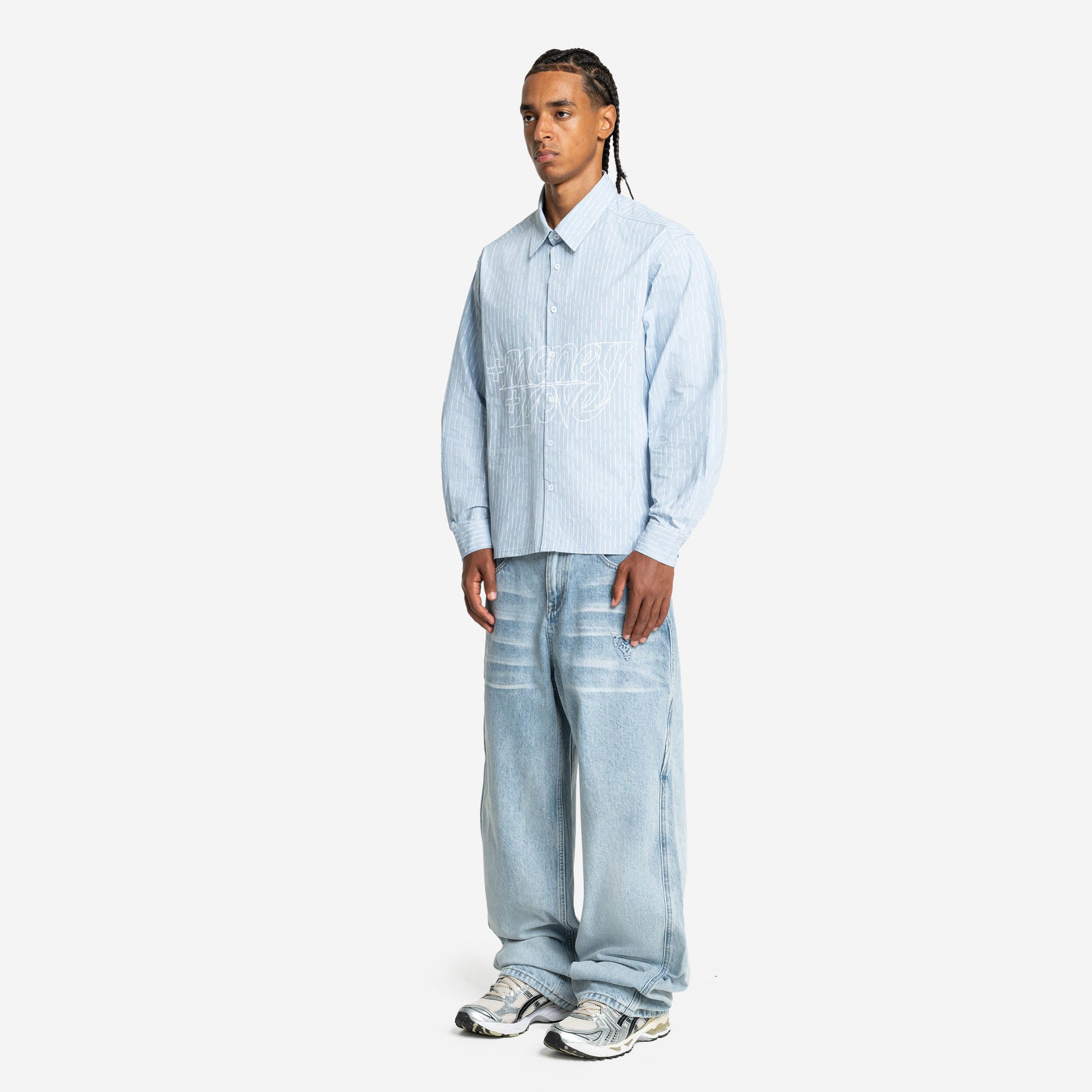 LONG-SLEEVE SHIRT BLUE