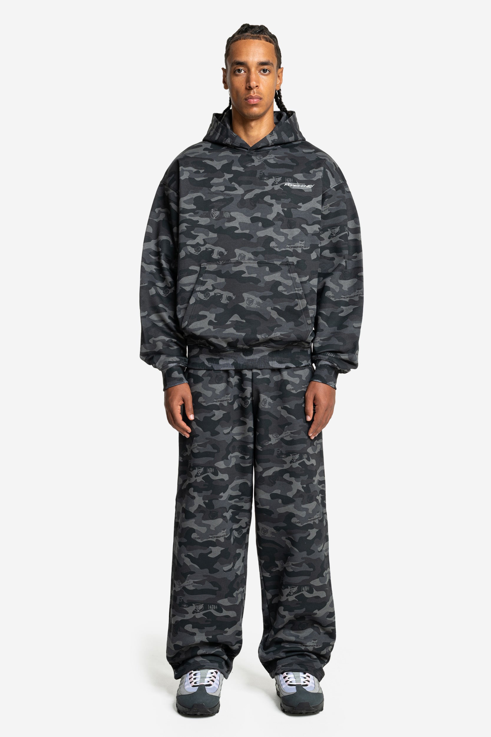 CAMO HOODIE BLACK