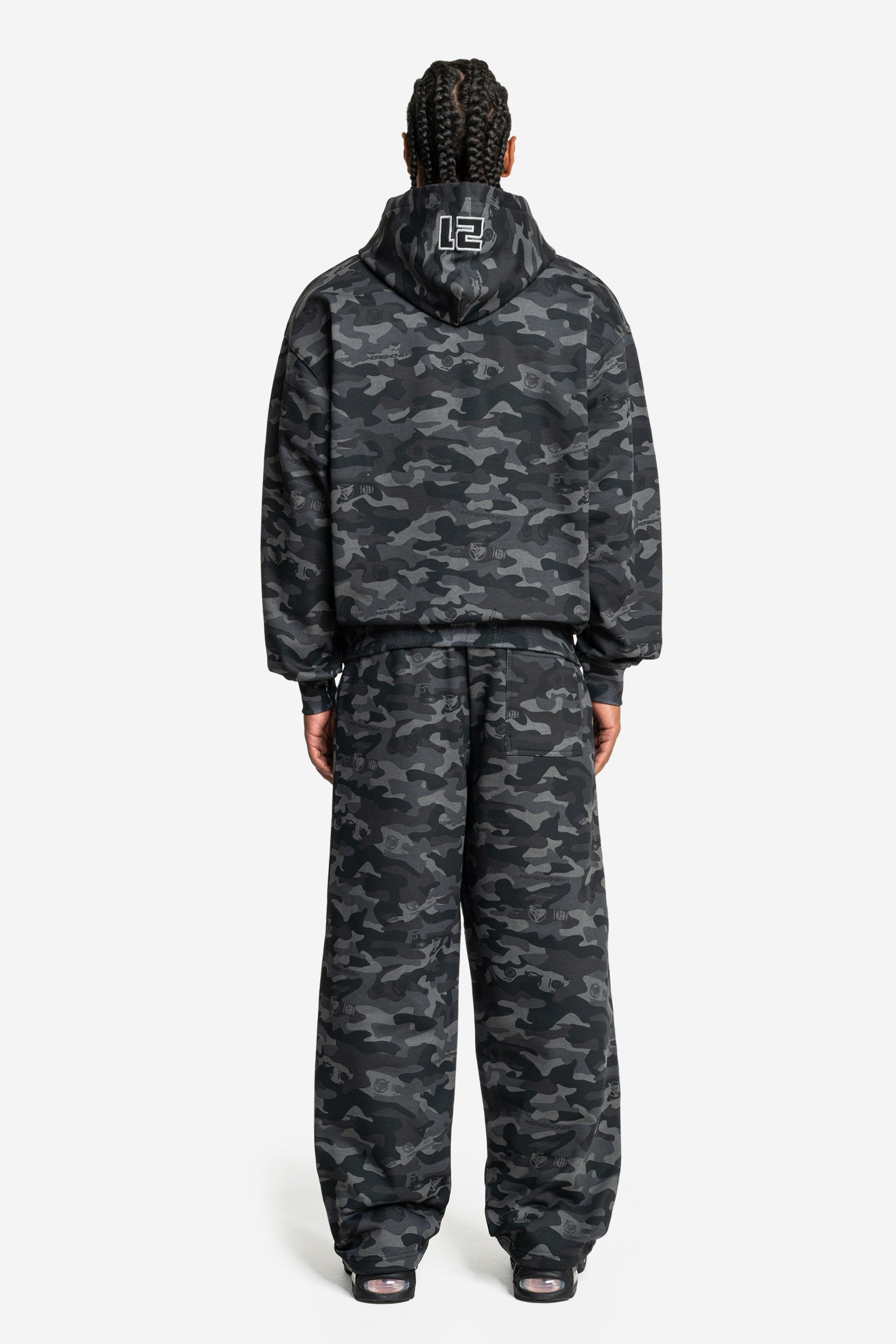 CAMO HOODIE BLACK