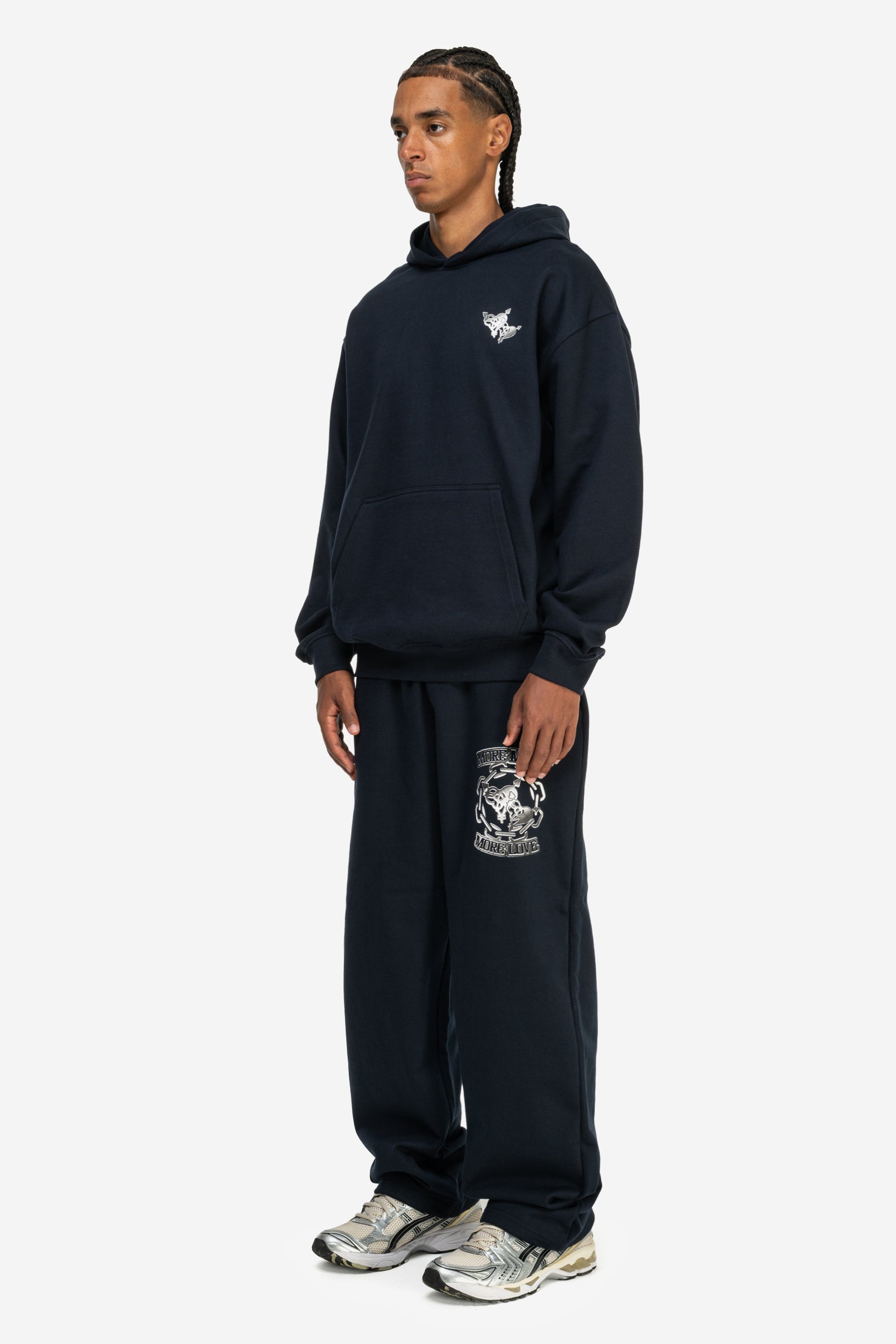 CHROME HOODIE NAVY