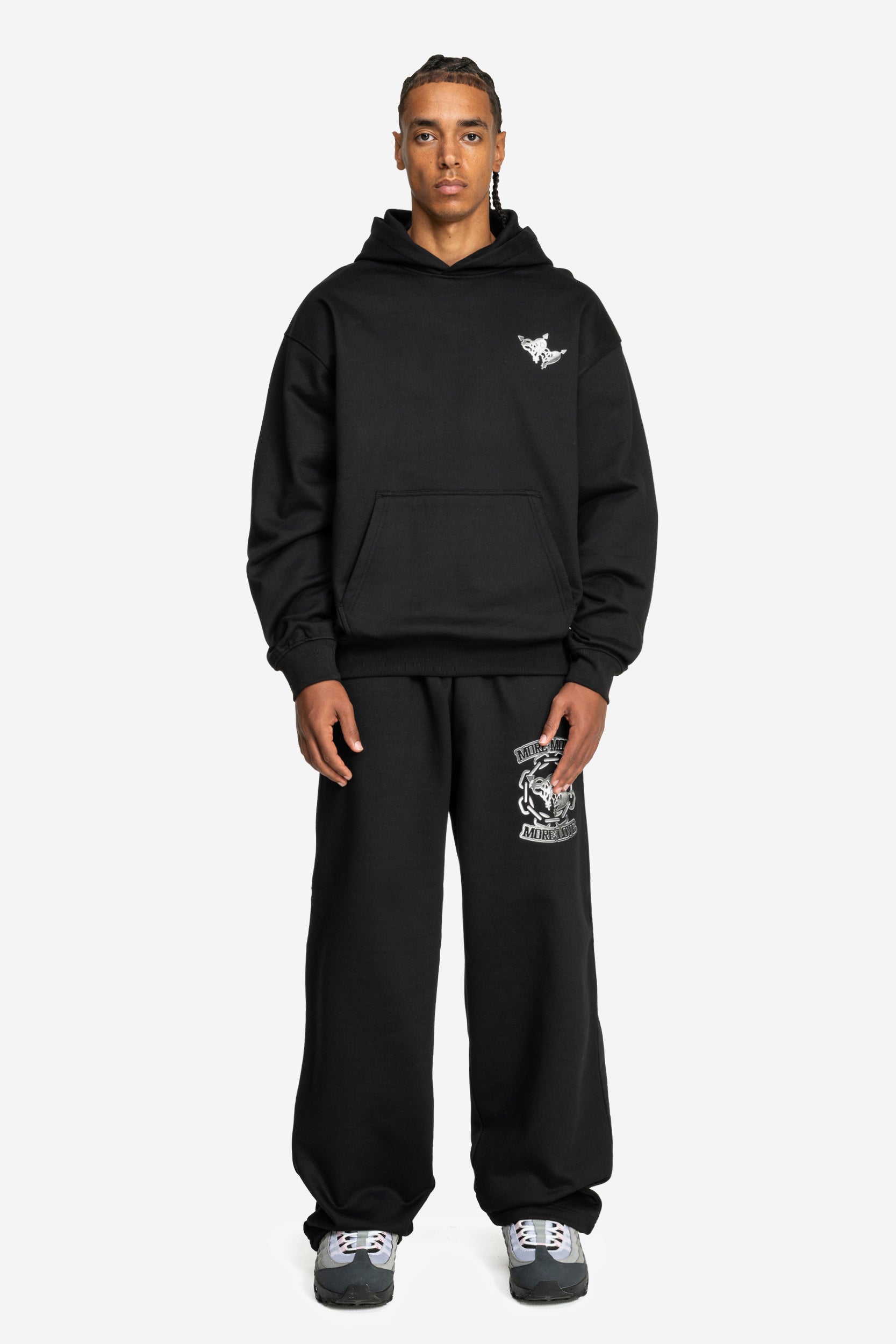 CHROME HOODIE BLACK