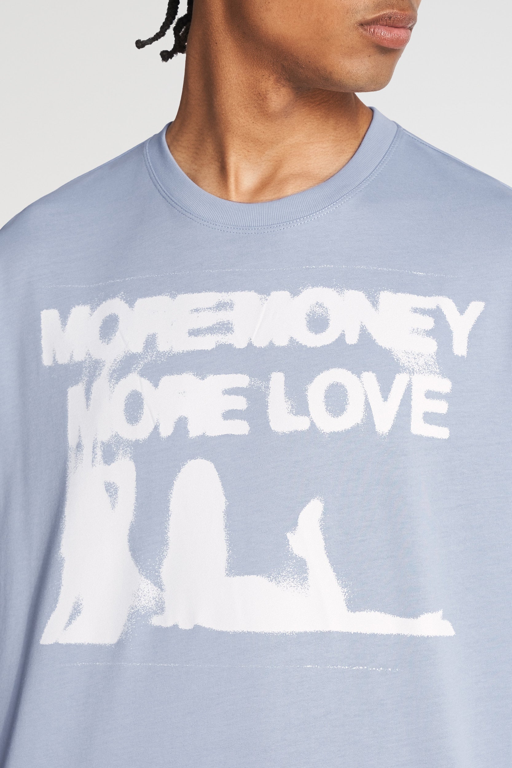 More Money More Love Wet Dream Zen Blue Tee – MORE MONEY MORE LOVE