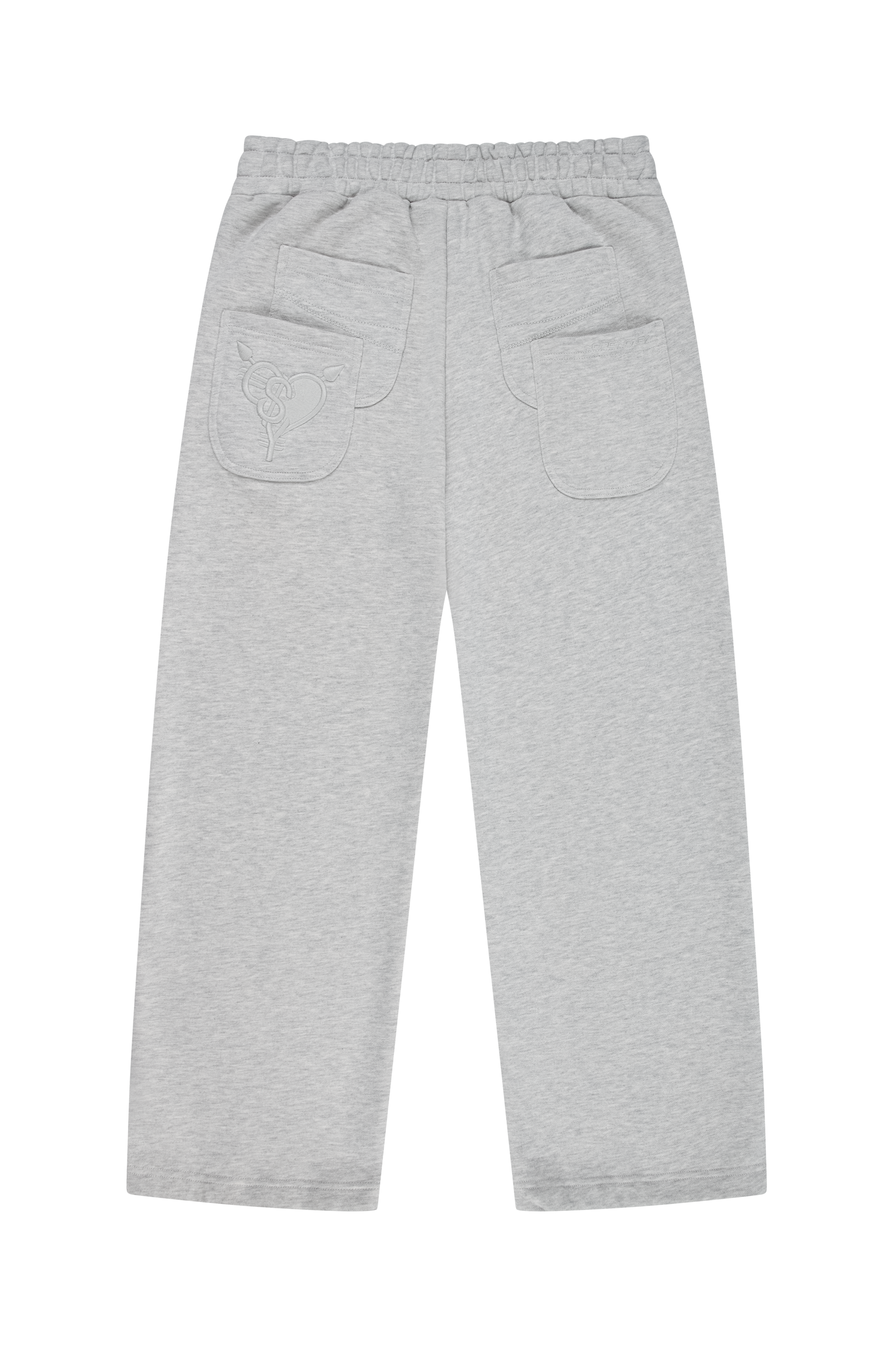 OPEN LEG JOGGER GREY MELANGE