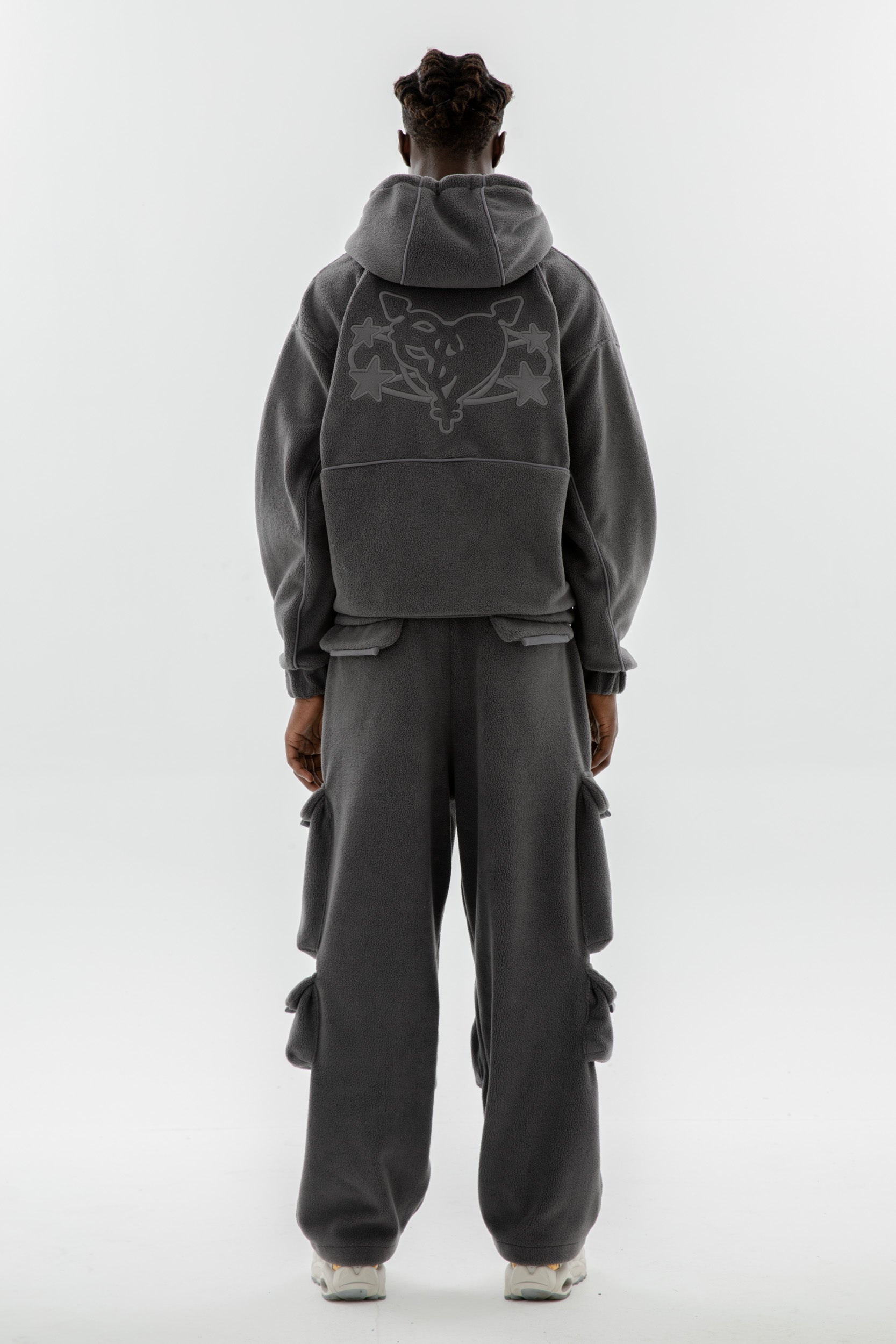 FLEECE CARGO JOGGER TORNADO GRAY 