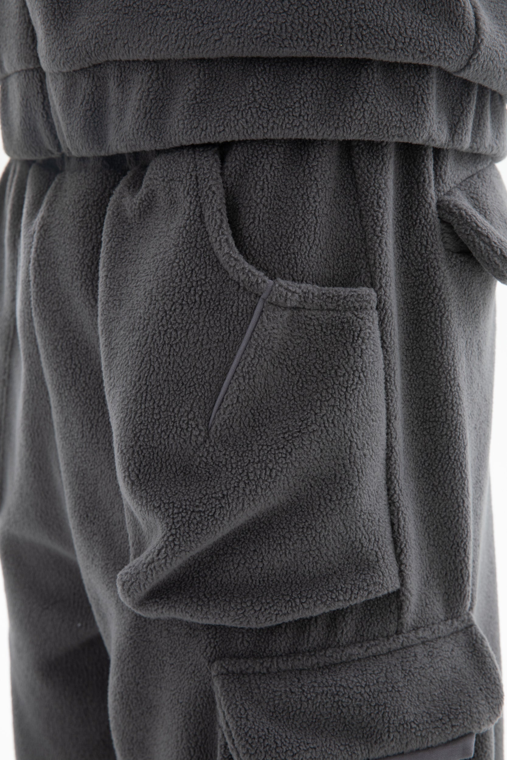 FLEECE CARGO JOGGER TORNADO GRAY 