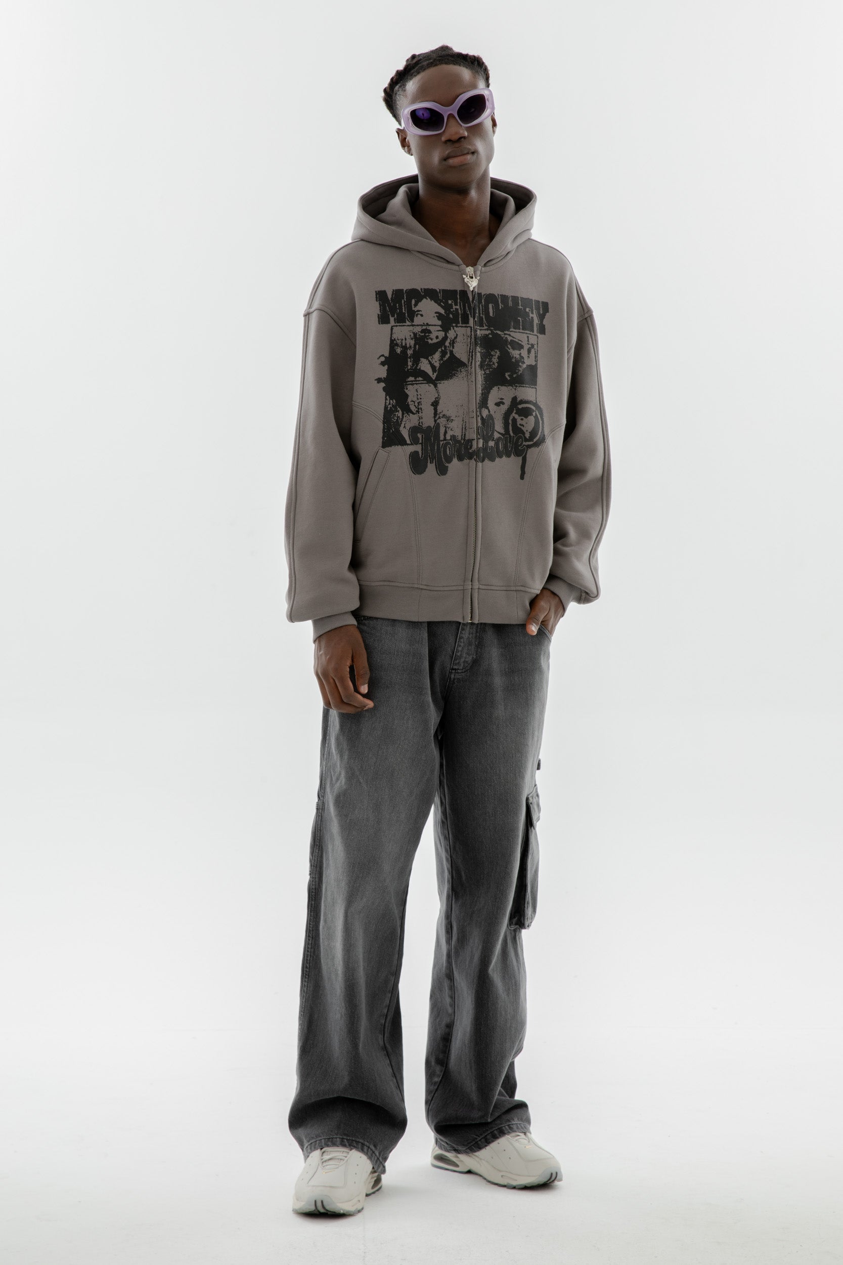 IDENTIFICATION ZIP DARK GREY 