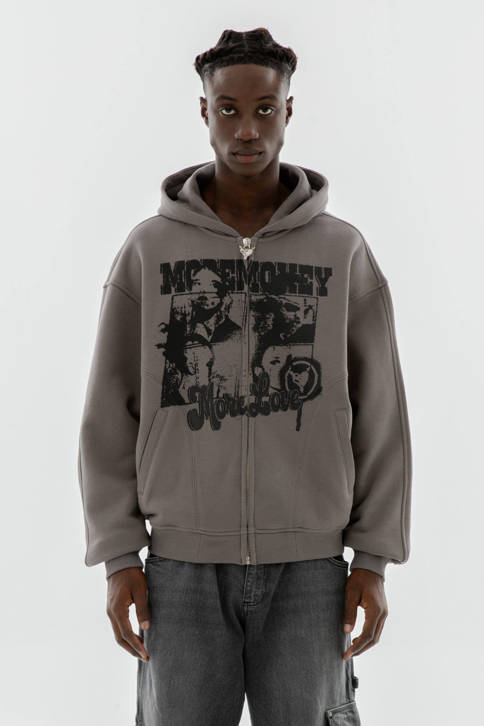 IDENTIFICATION ZIP DARK GREY 