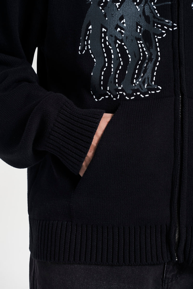 CONCEDE KNIT ZIP ANTHRAZIT