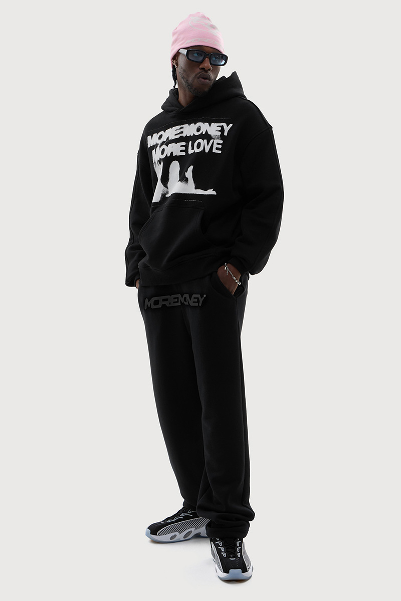 MORE MONEY LOGO JOGGER ALL BLACK