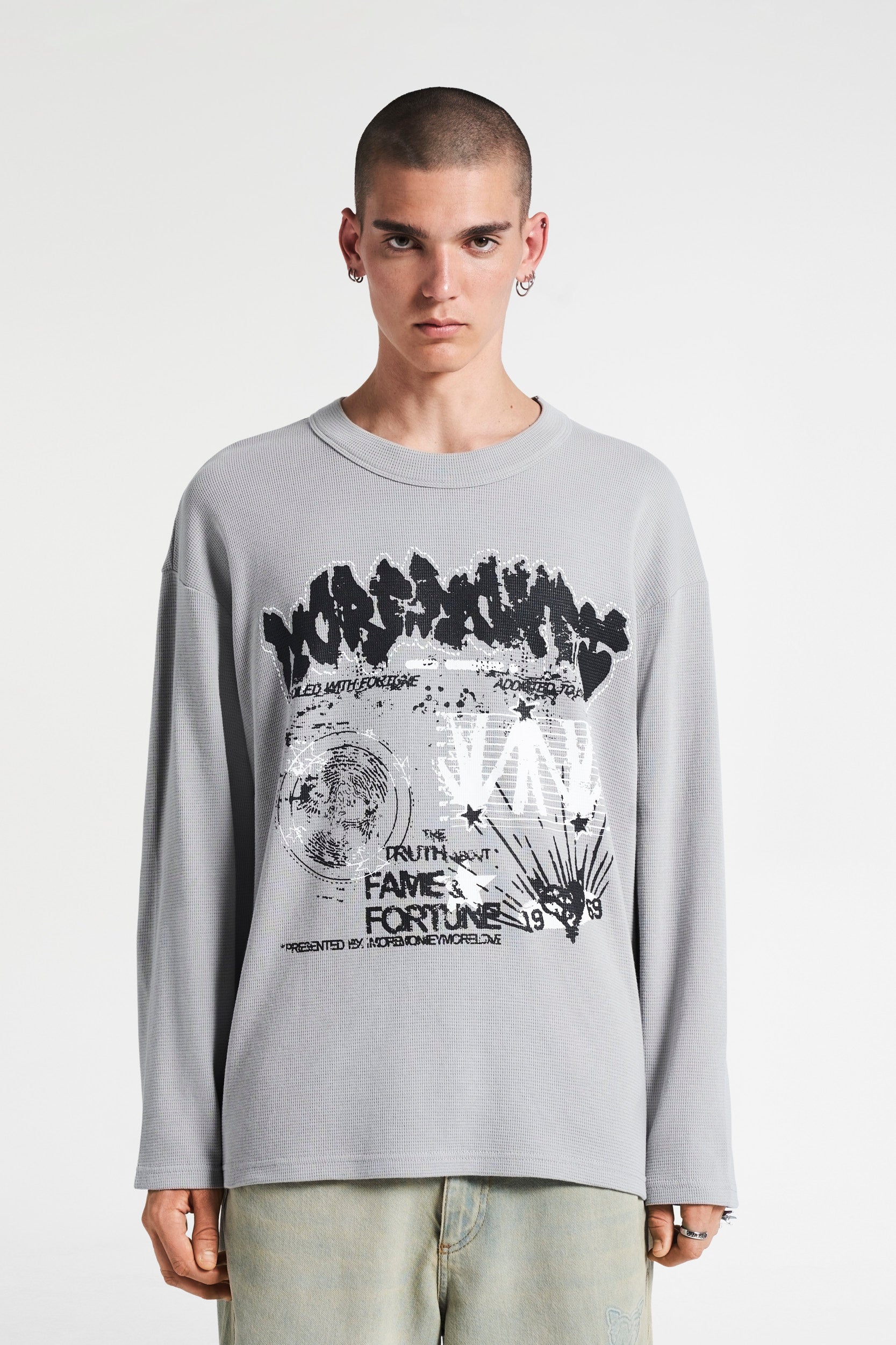 MUGSHOT WALL LONGSLEEVE ULTIMATE GRAY 