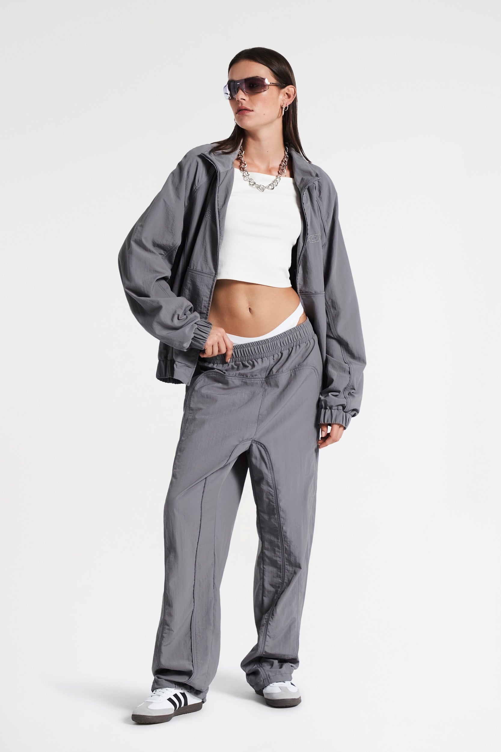 TRACK PANTS GREY