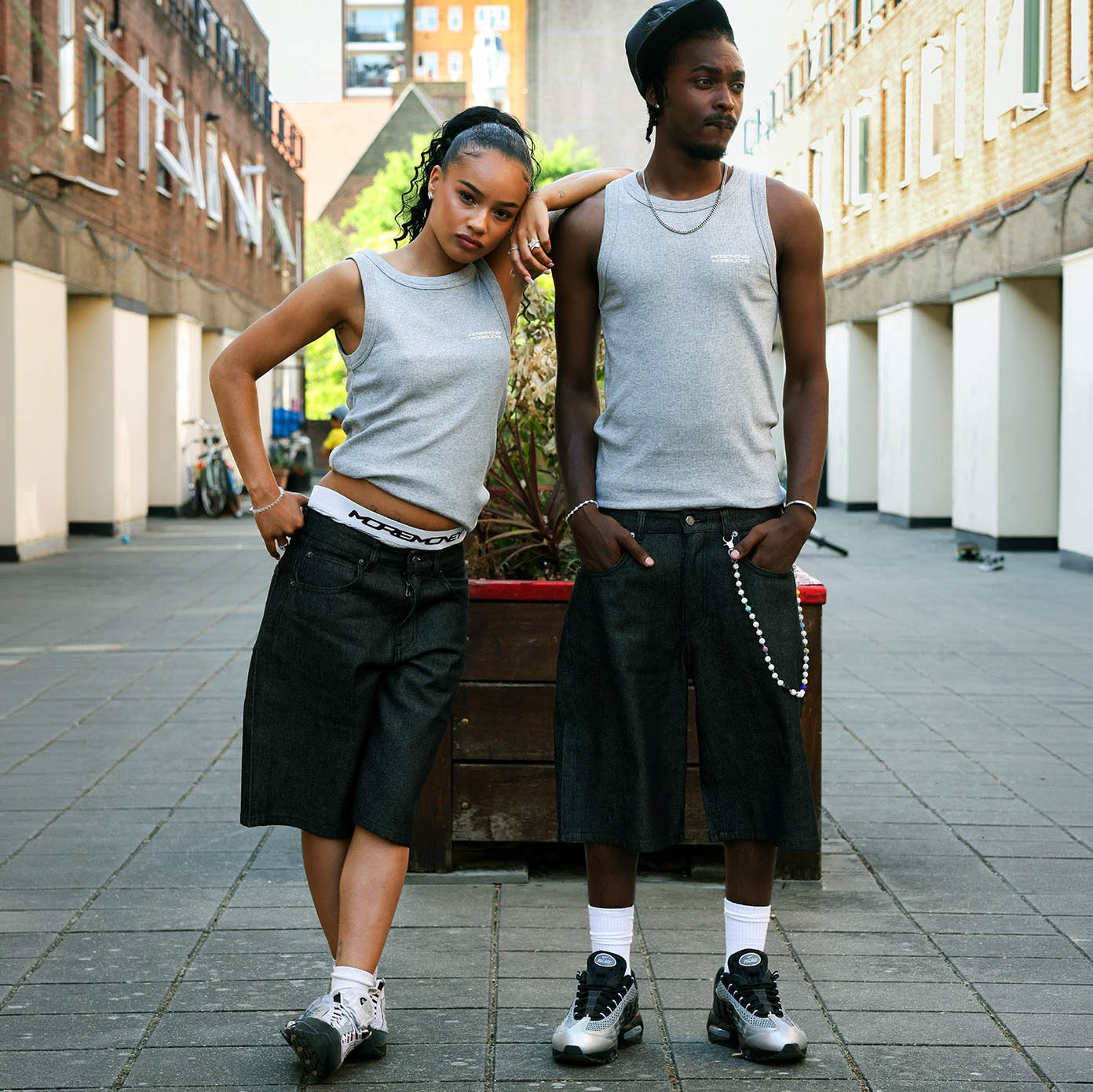 TANKTOP GREY MELANGE (2-PACK)